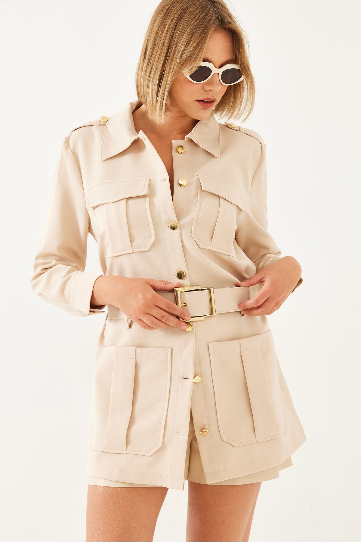 Women's Casual Cargo Jacket MBMS020 60501020