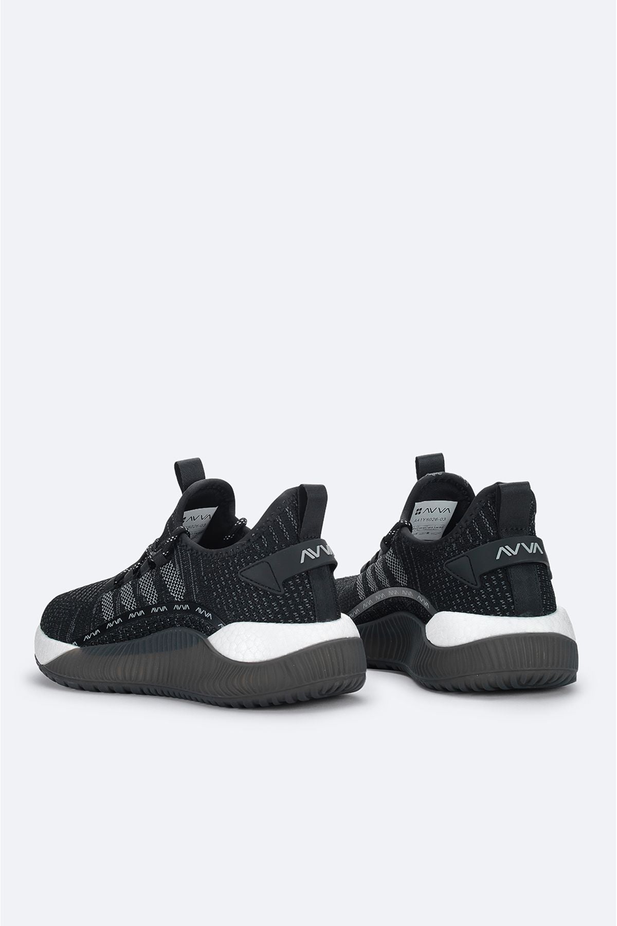 Men's black flexible floor sneaker shoes A41y8026