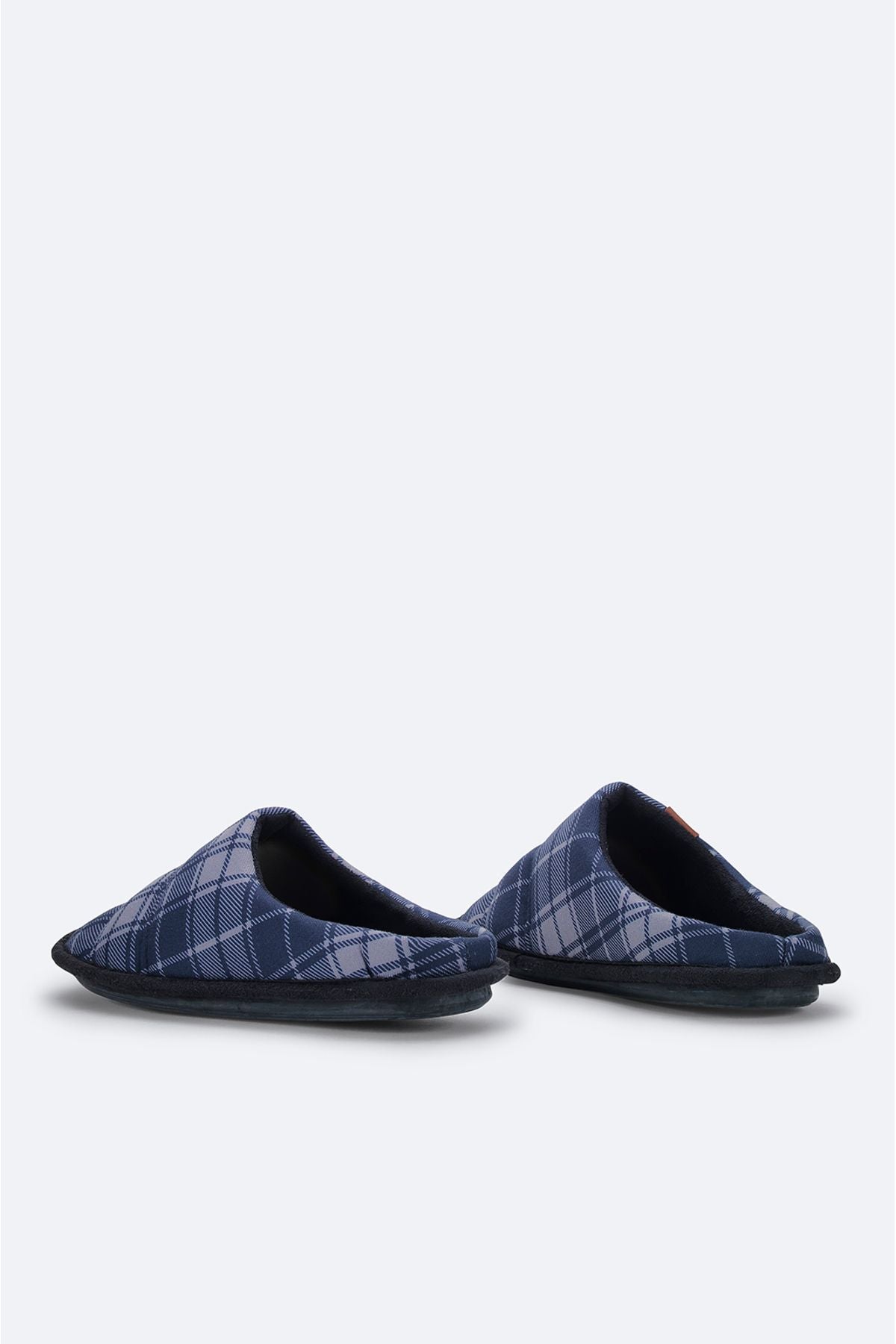 Men's Navy Blue 100 %Wool Home Slipper A31y8332