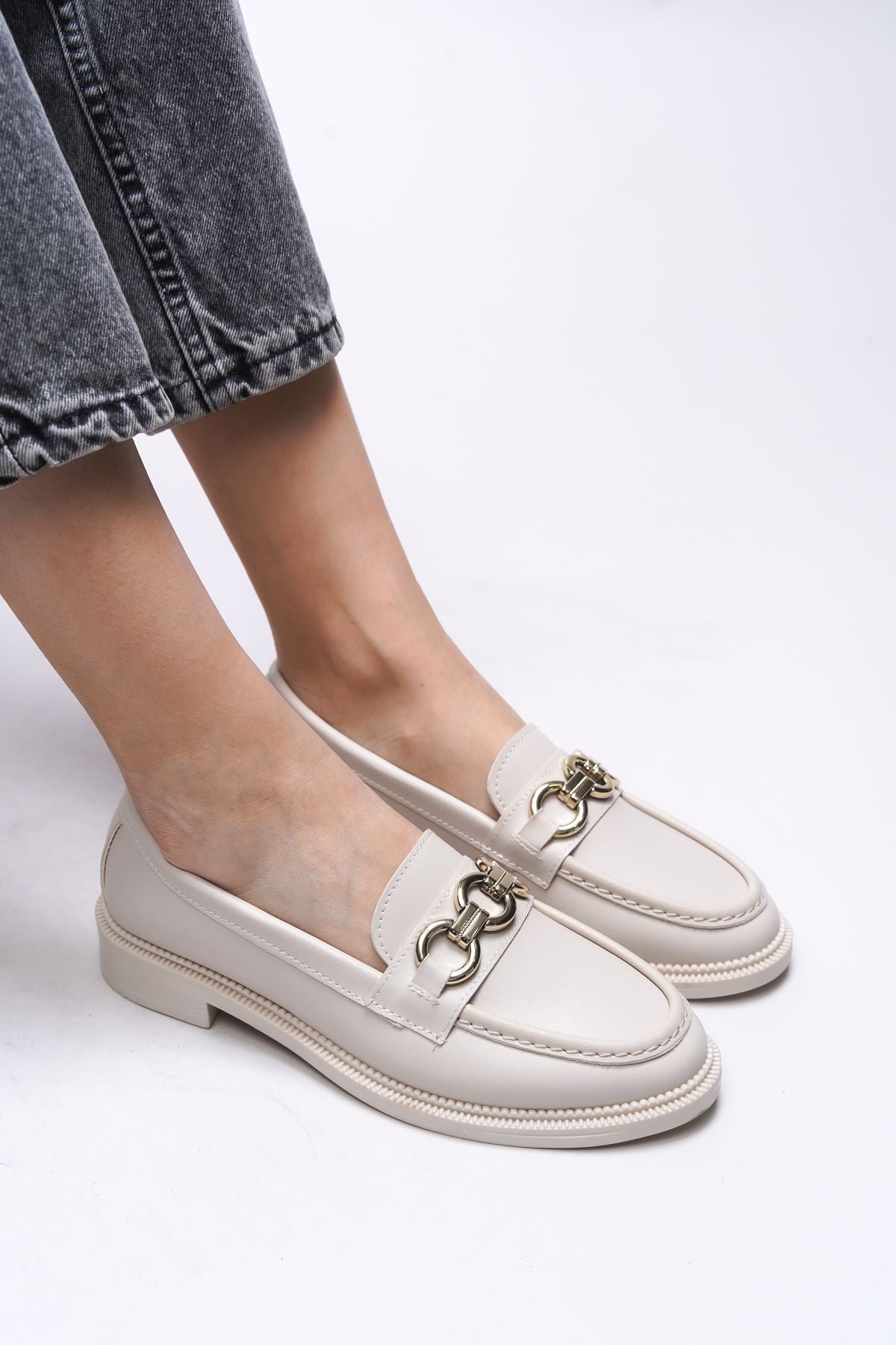 Johatalia Woman Loafer 0012525 Beige Skin