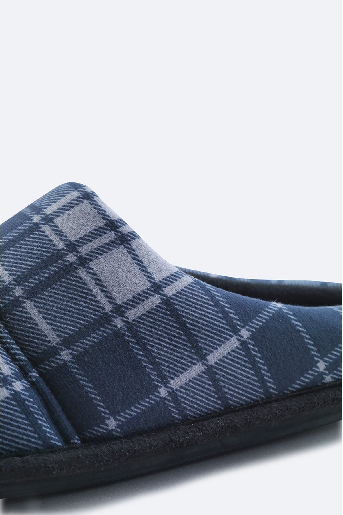 Men's Navy Blue 100 %Wool Home Slipper A31y8332