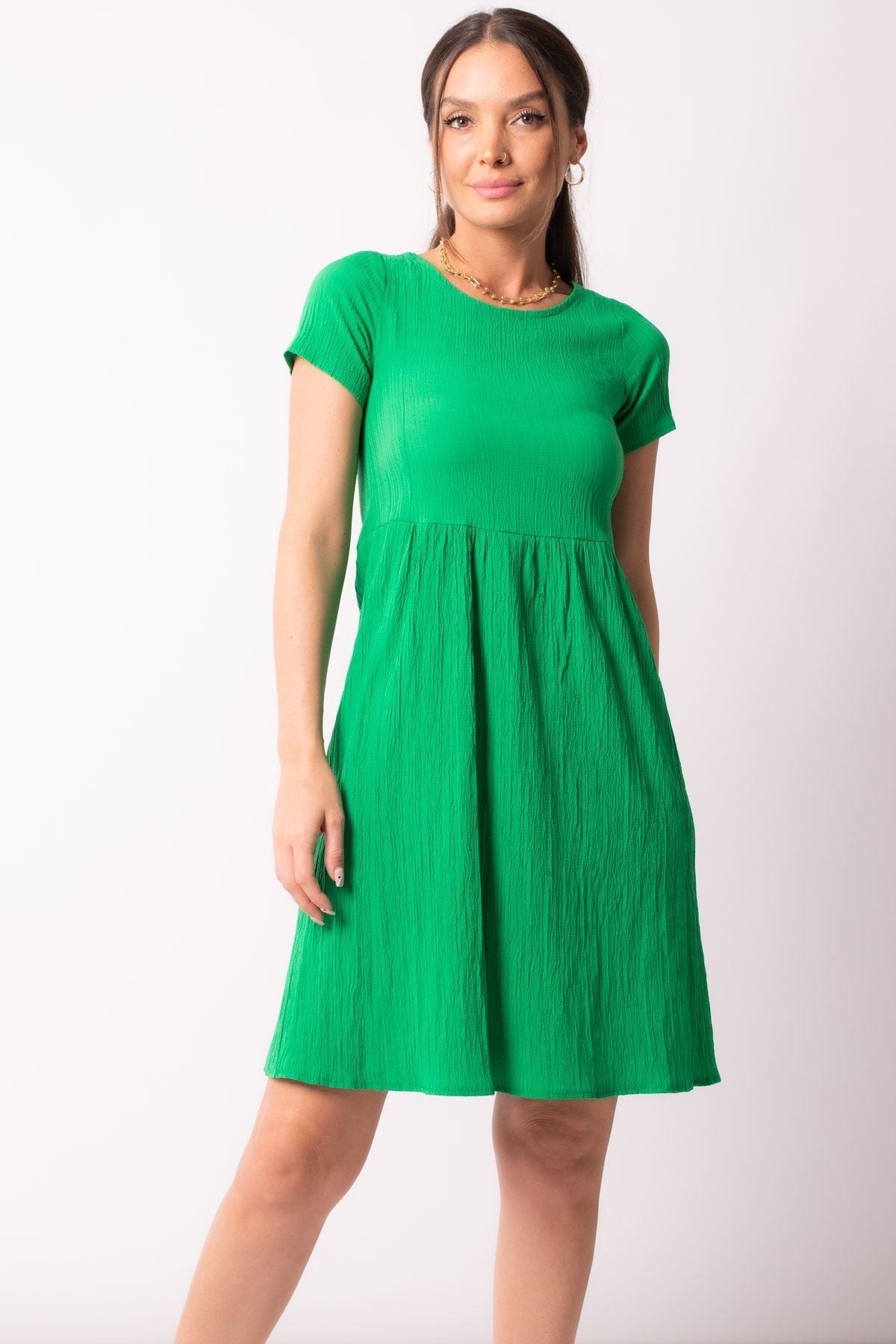 WOMEN'S GREEN BACK DEKTA DETAIL DETAILED SHORT SOLD Dress ARM-23Y001001