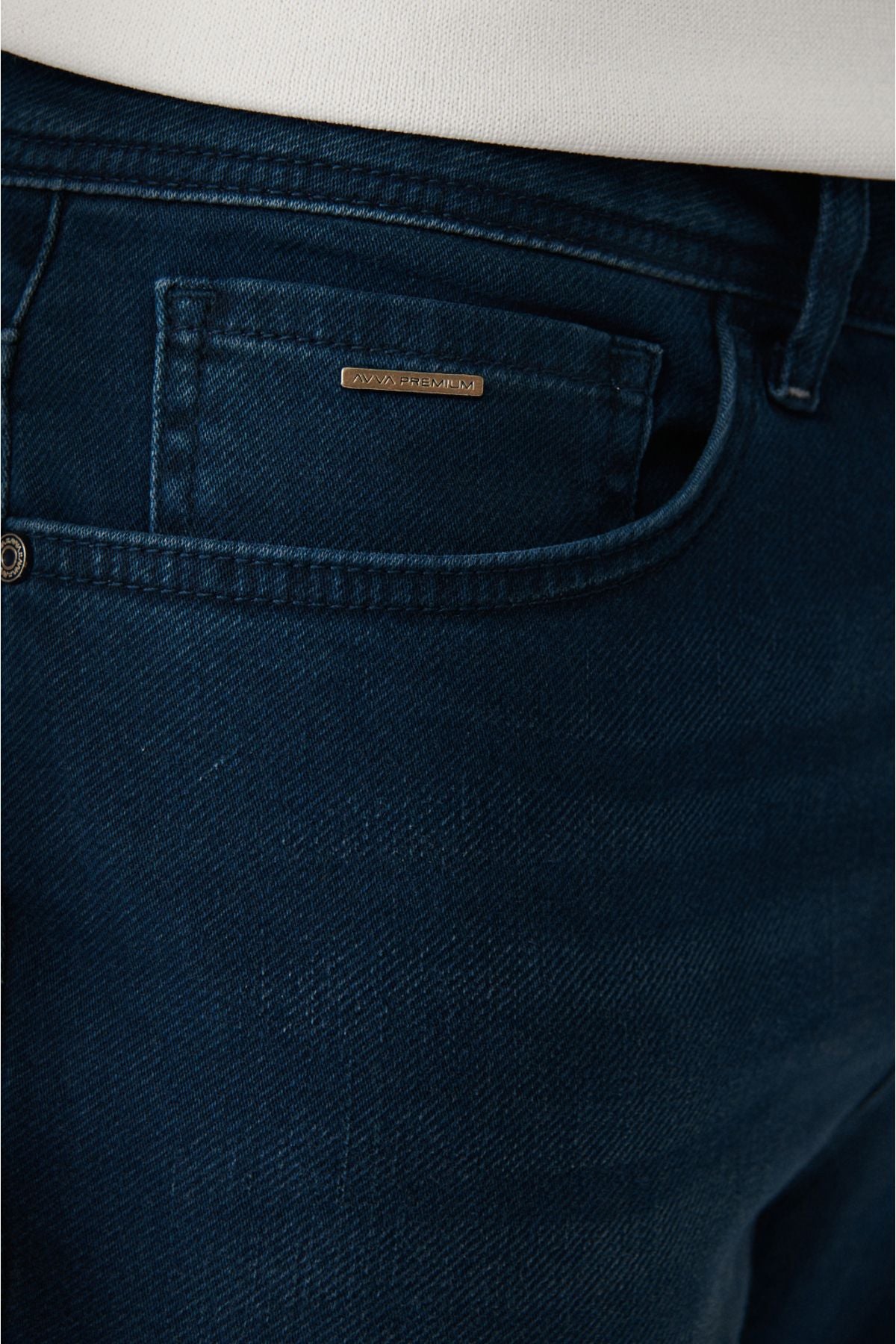 Men's Indigo Obedness Washing Flexible Jean Pants B003521