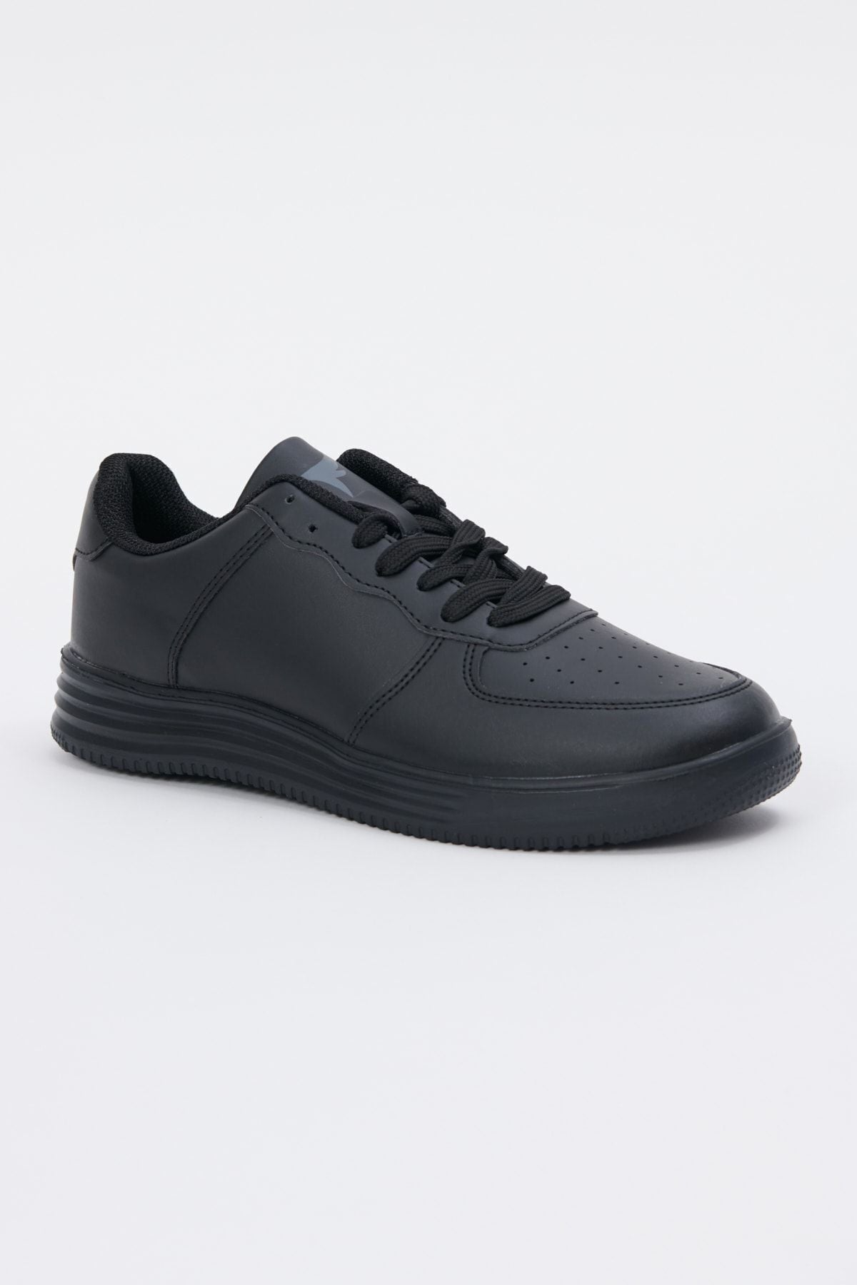 Men's Black Lace Casual Base Daily Sneaker Shoes