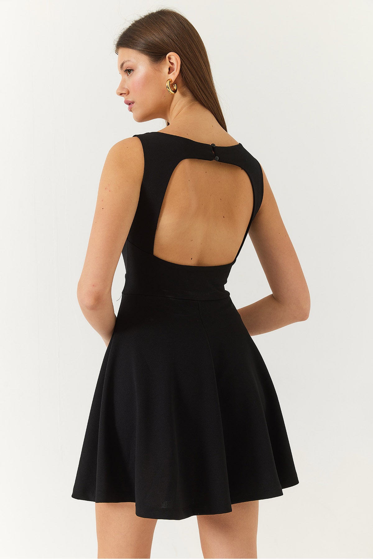 Women's V-neck Backless Mini Dress 60261377