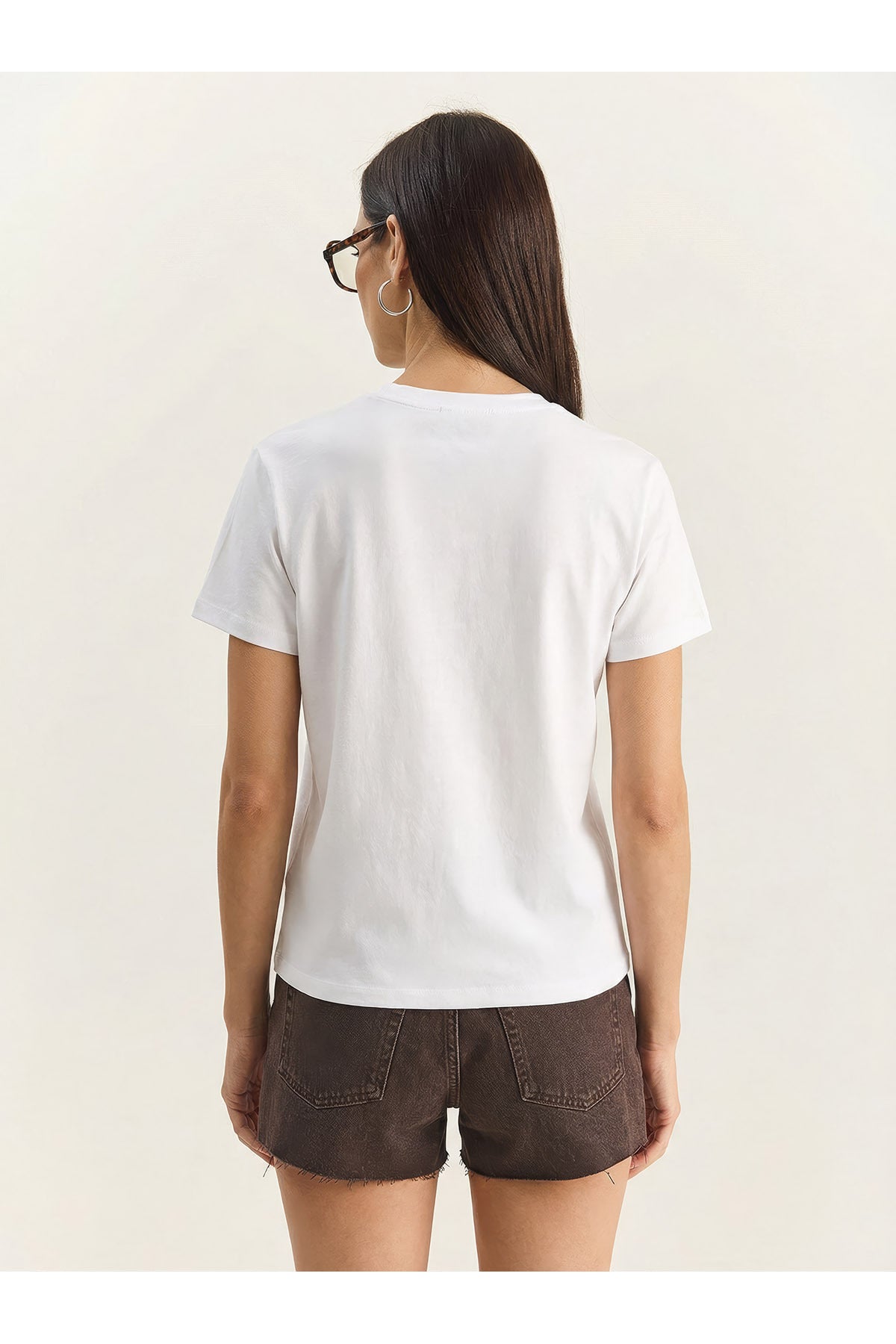 Women's Cowboy Hat Embroidered Beaded Basic T-Shirt 7581 60283950