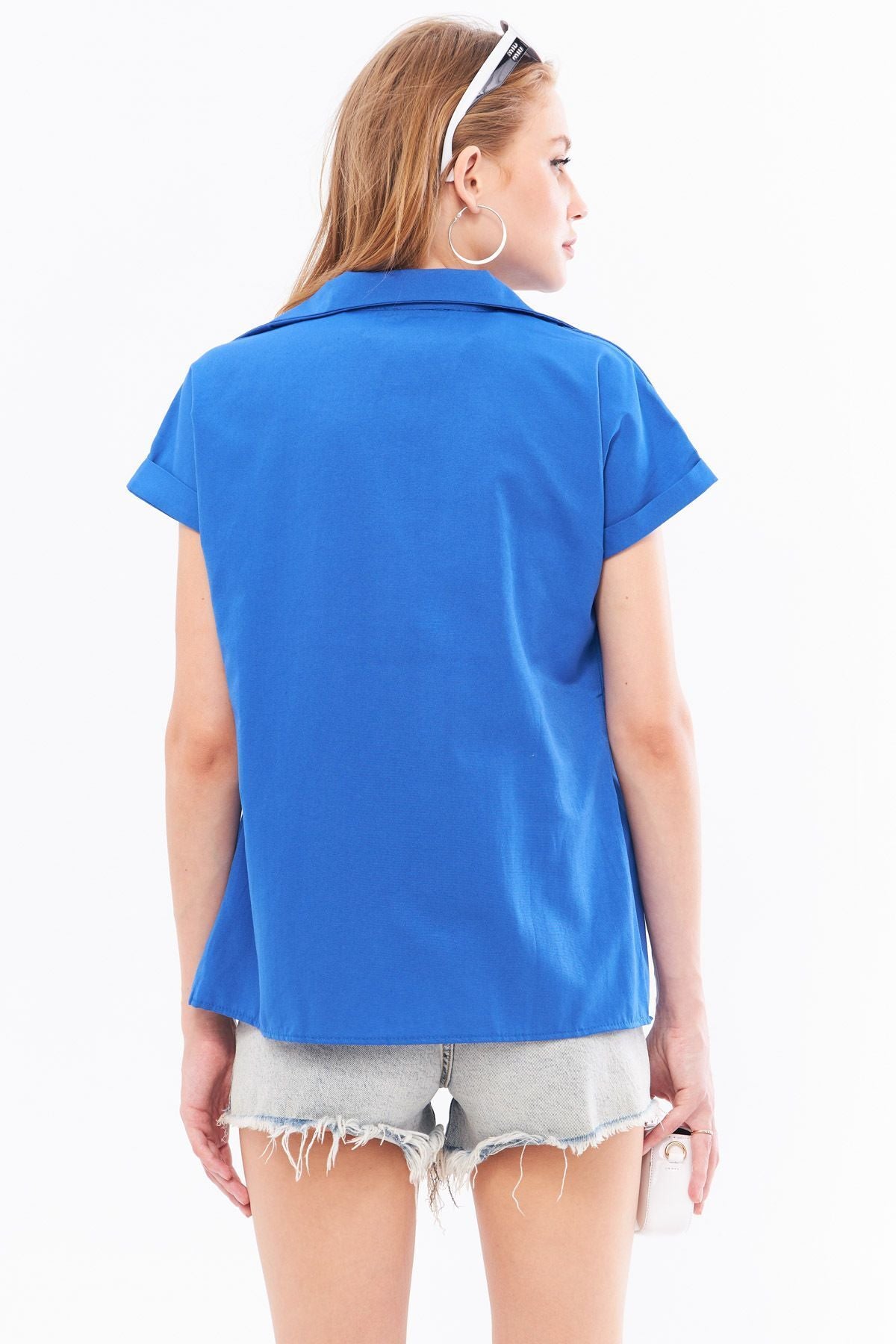Female Saks Short Sleeve Shirt ARM-19Y001065