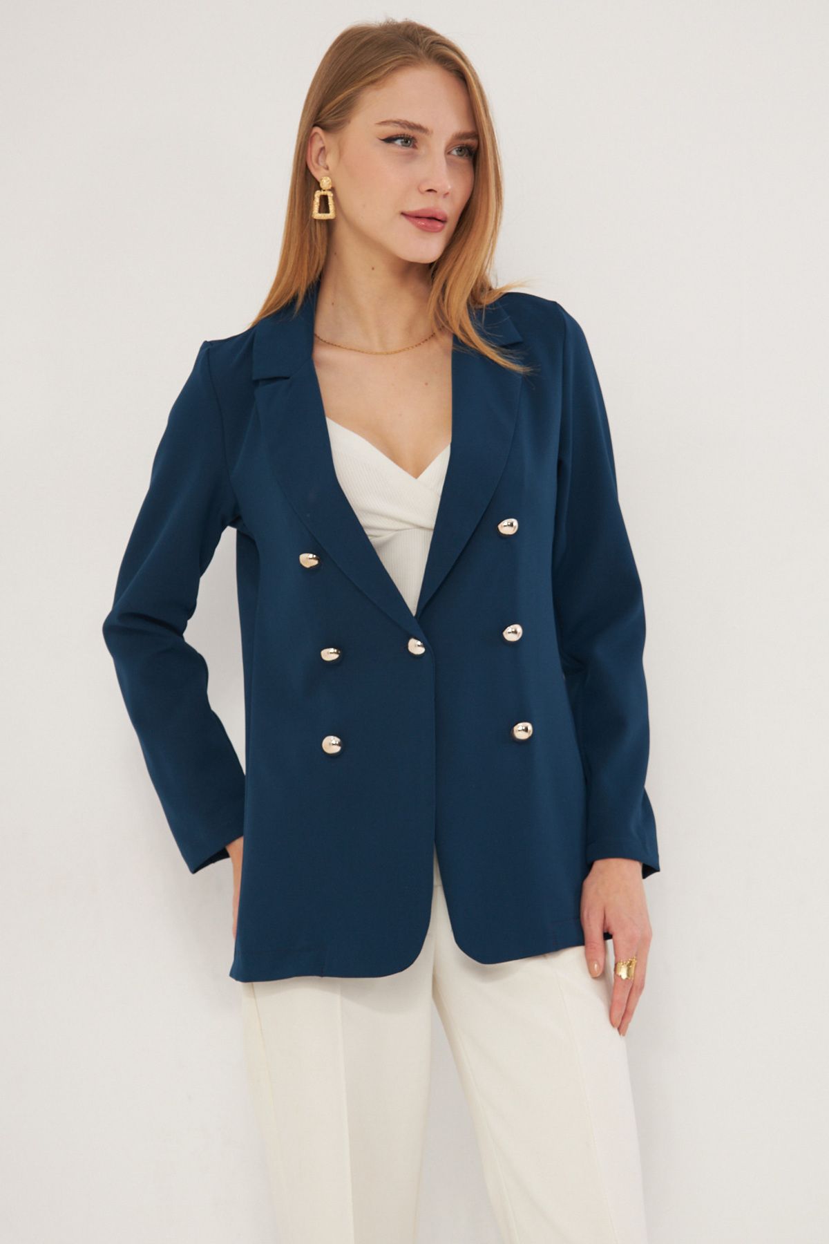 Women's oil buttoned jacket ARM-20K001151