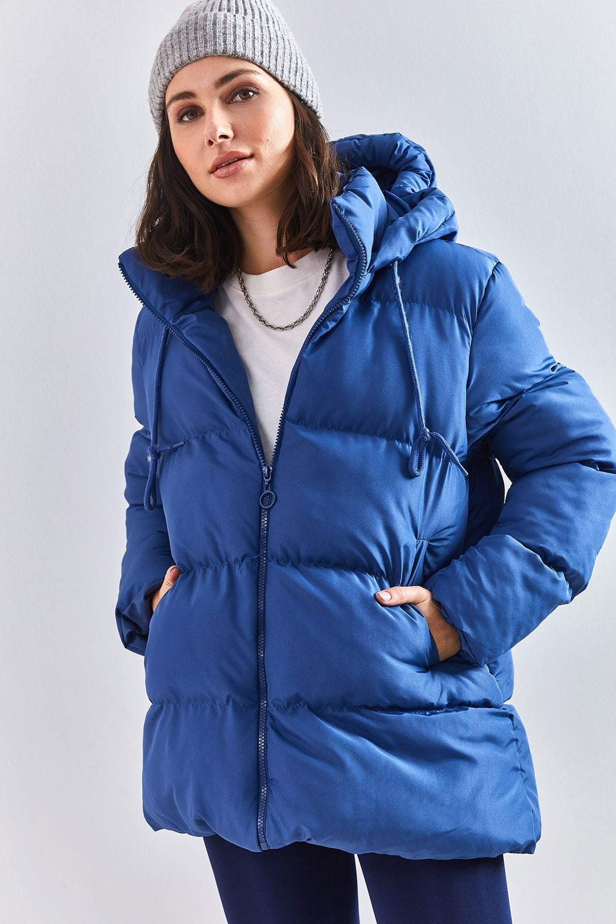 Women's Hopping Lung Laccik Long Swelling Coat