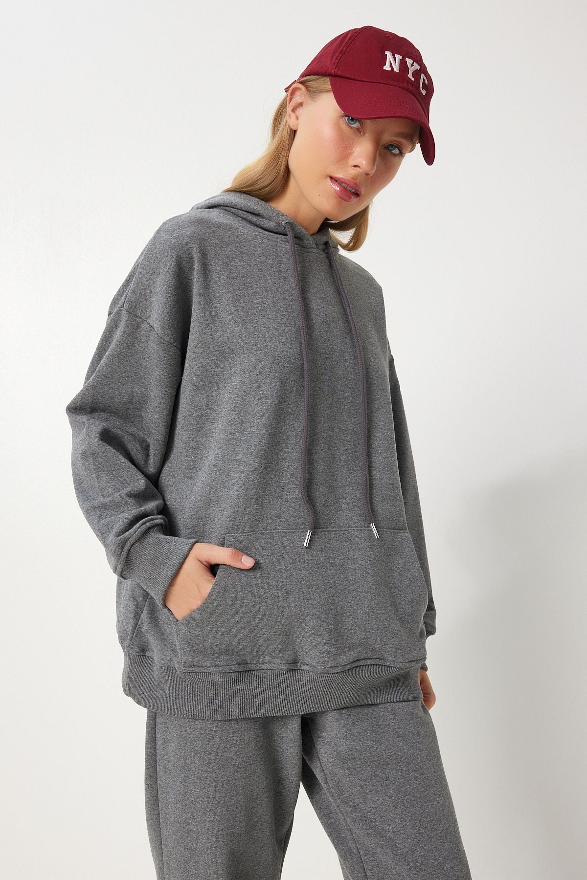 Sweatshirt Jogger Oversizle Knitting Tracksuit Set PYS0027