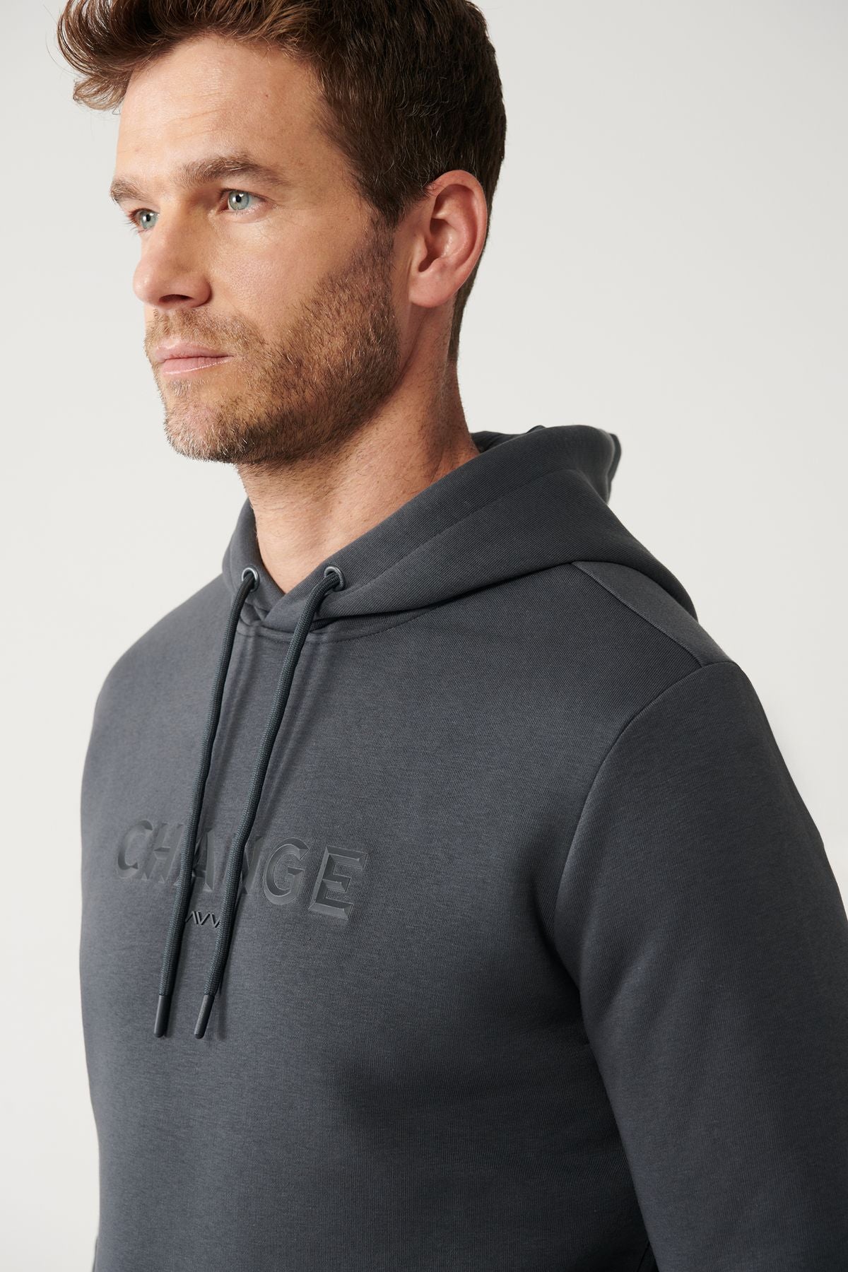 Men's anthracite hooded 3 -IP Shardon Printed Sweatshirt A32Y1240