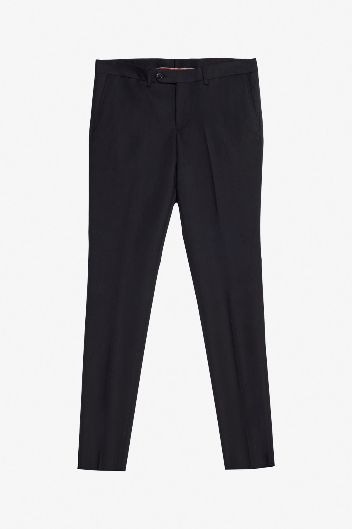 Men's Black Slim Fit Narrow Cut Swallow Cover Cep Cep Wit with Vest Suit