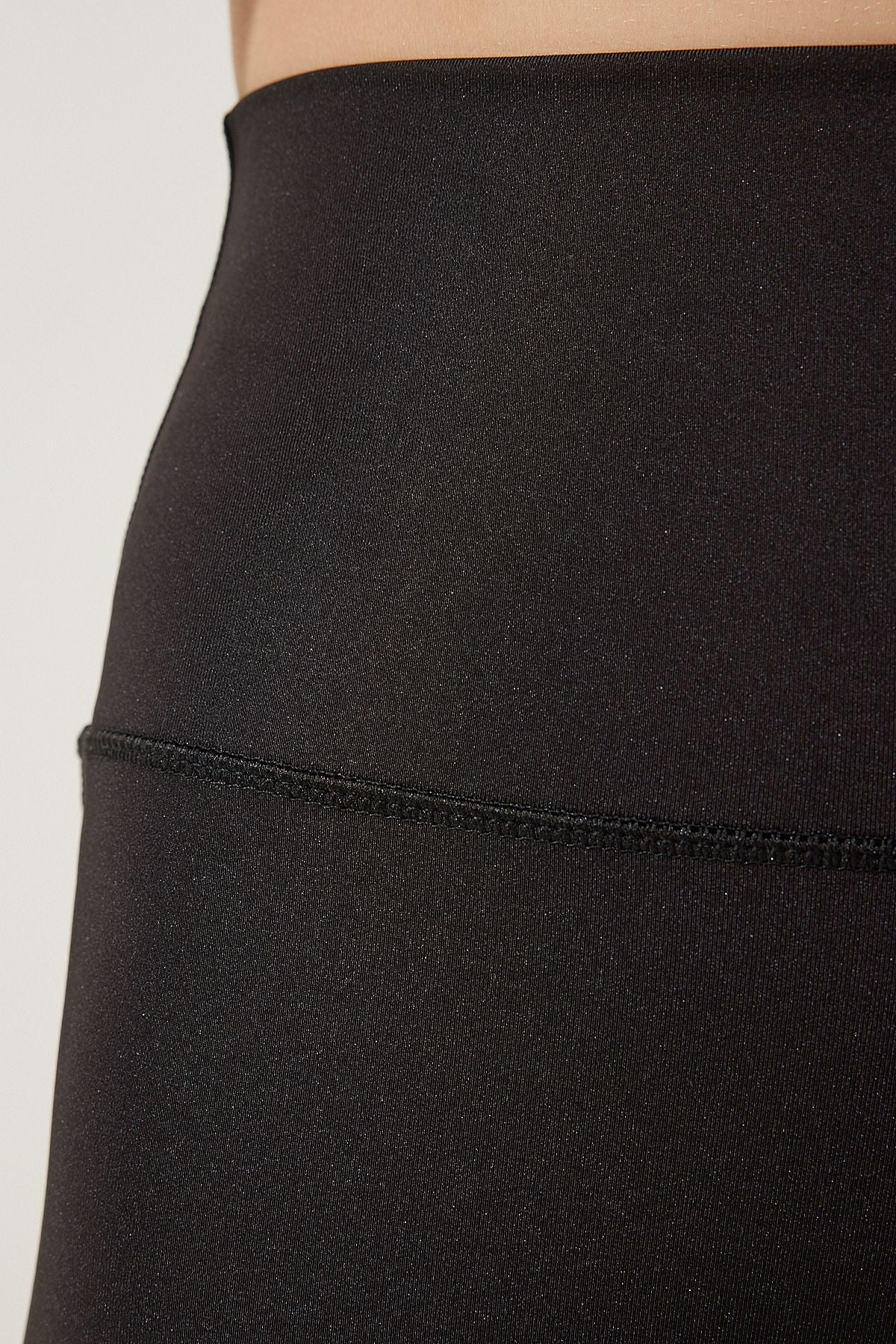 Female Black High Waist Rinseer Bicycle Tights FL00001