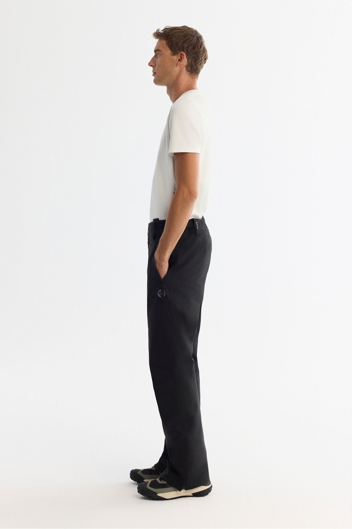 Men's black water repulsive windproof
