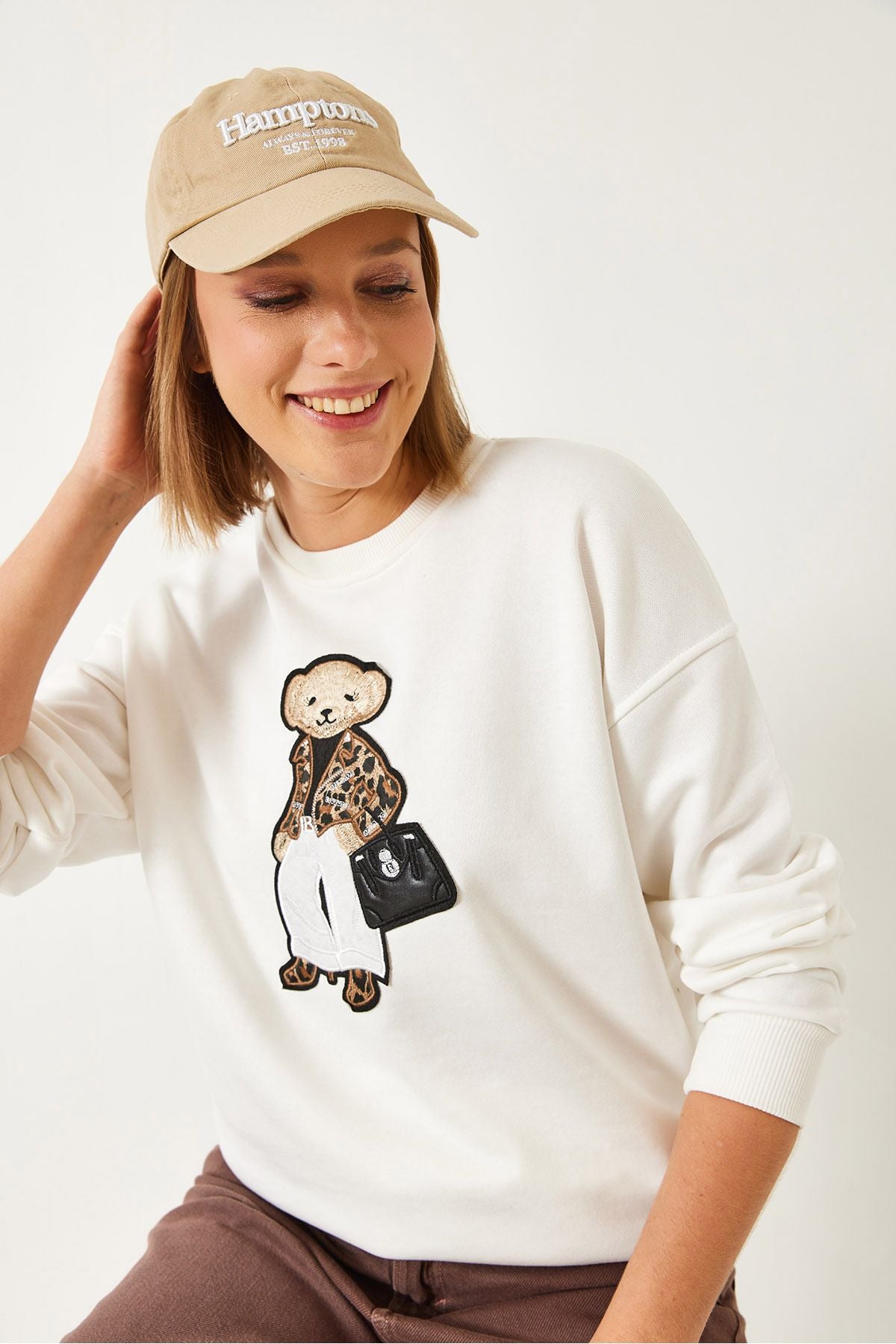 WOMEN'S THREE YARN Embroidery Sweatshirt 60261219