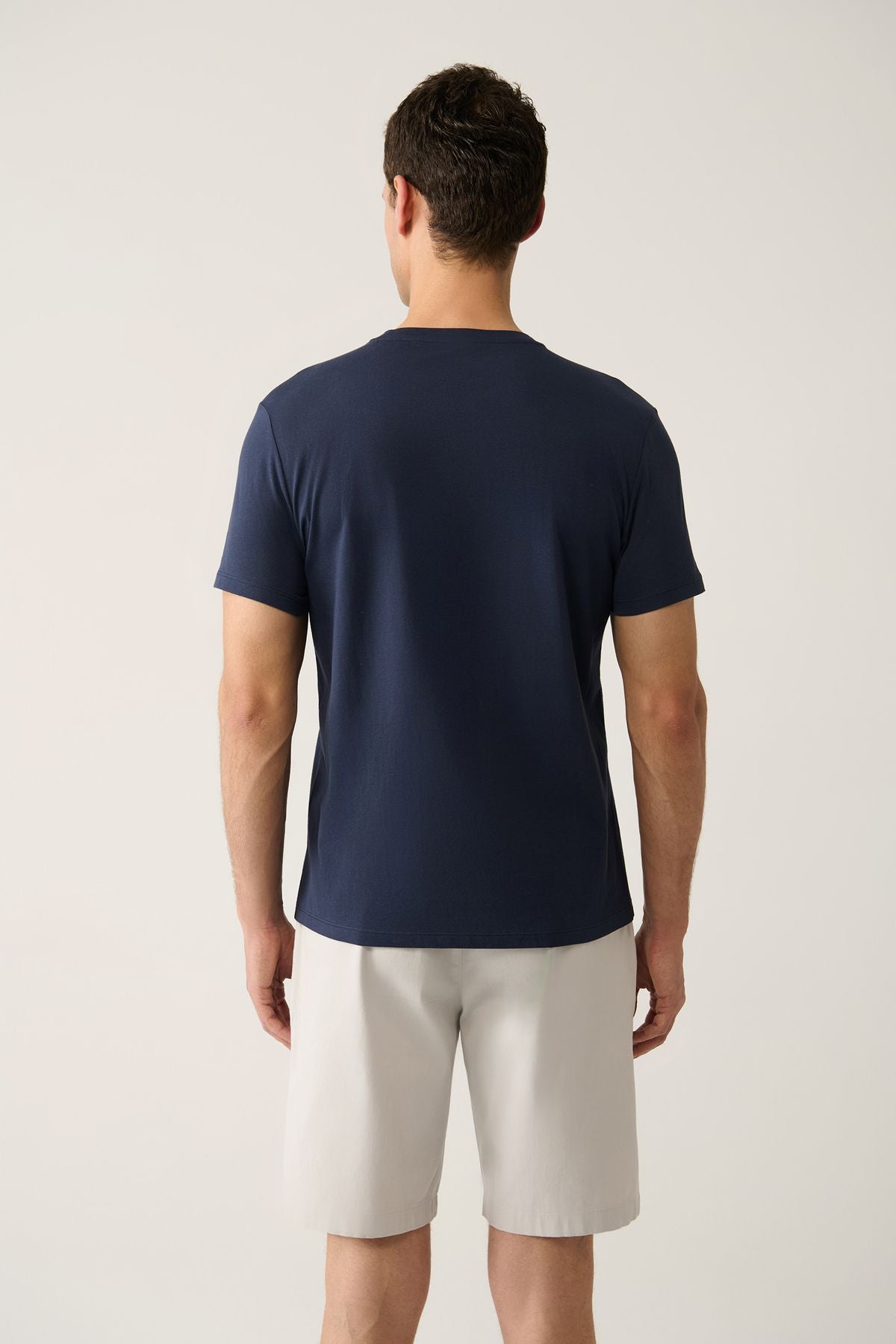 Men's Navy 100 %Cotton Breathing Bike Bike T-shirt E001000