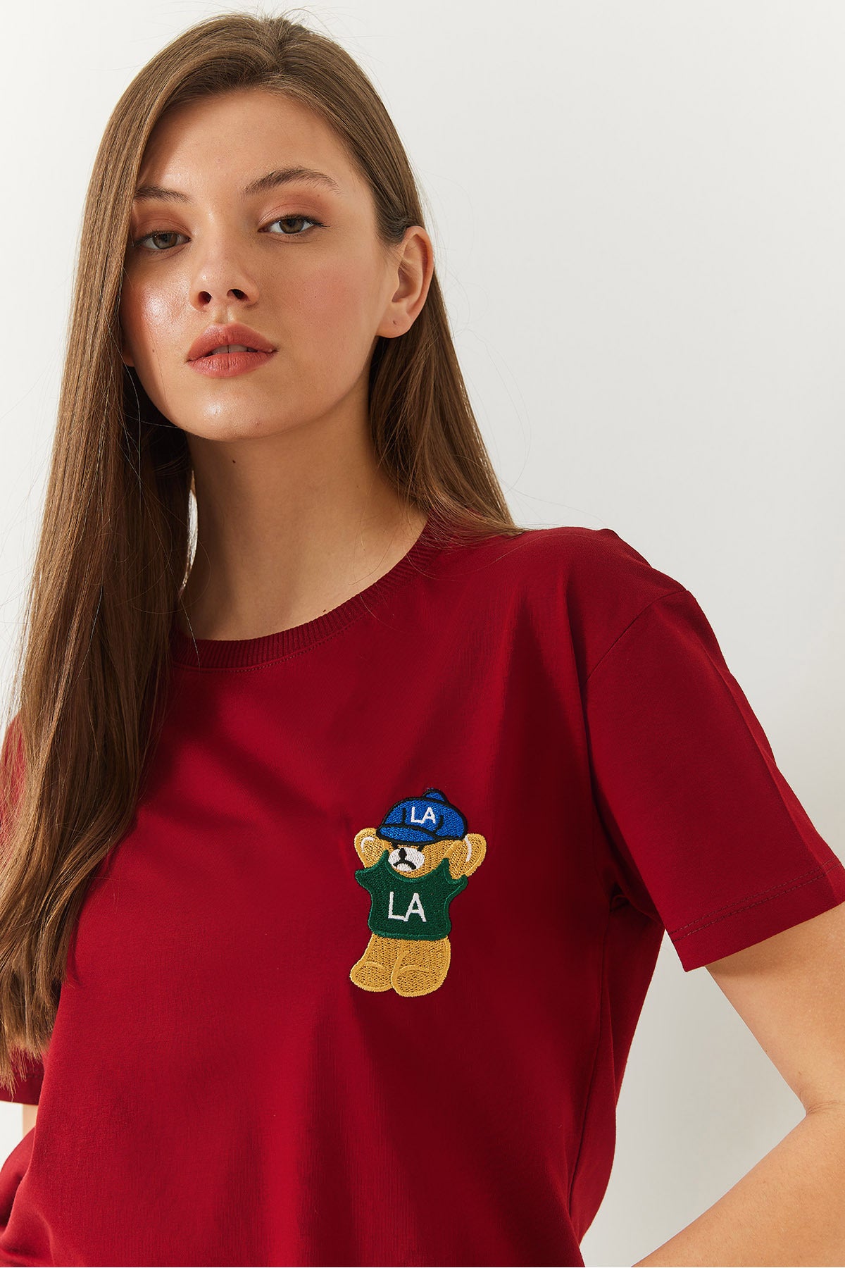 Women's Teddy Bear Printed Tshirt 60602007