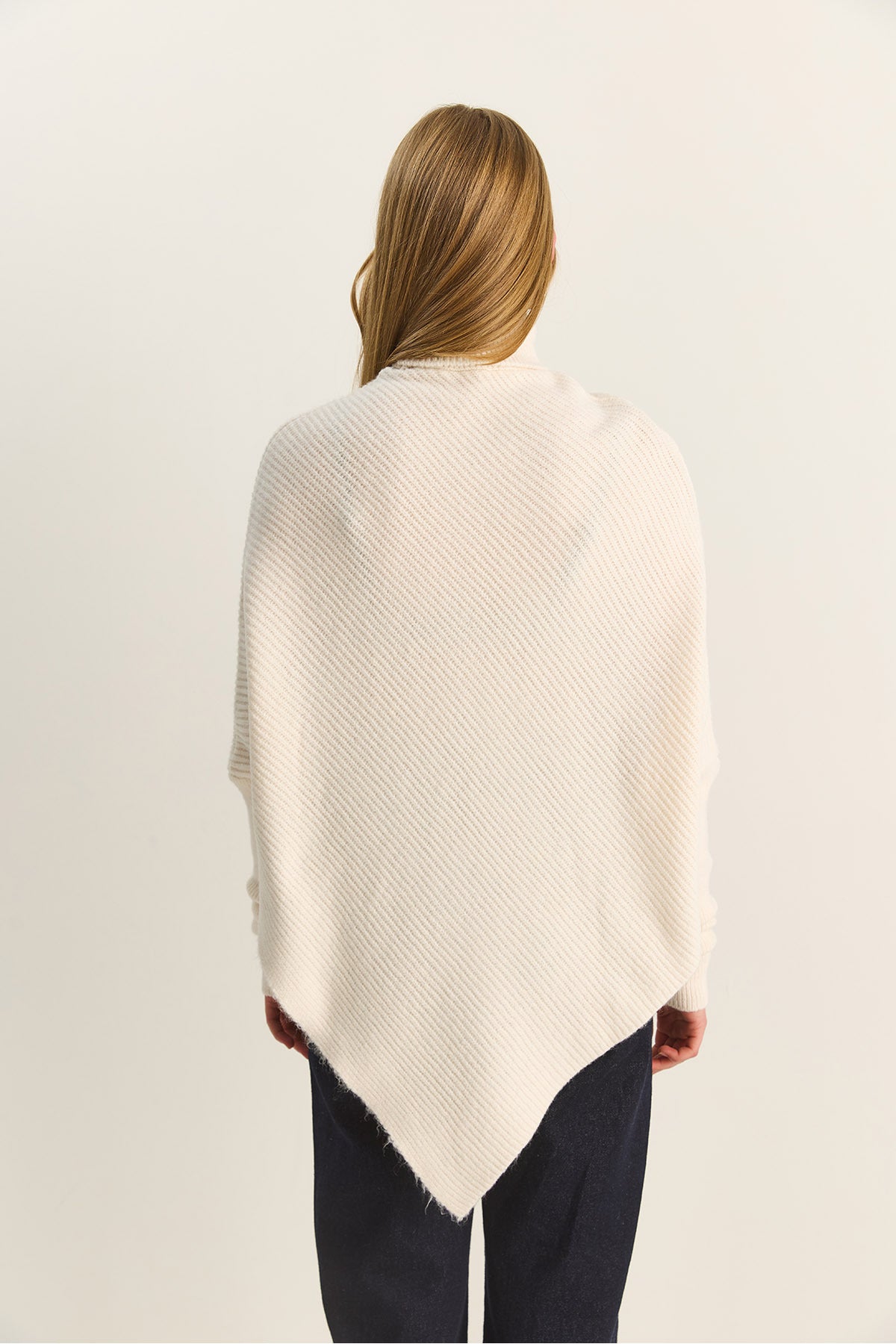 Women's Turtleneck Asymmetrical Cut Knitwear Sweater TK251190 60283911