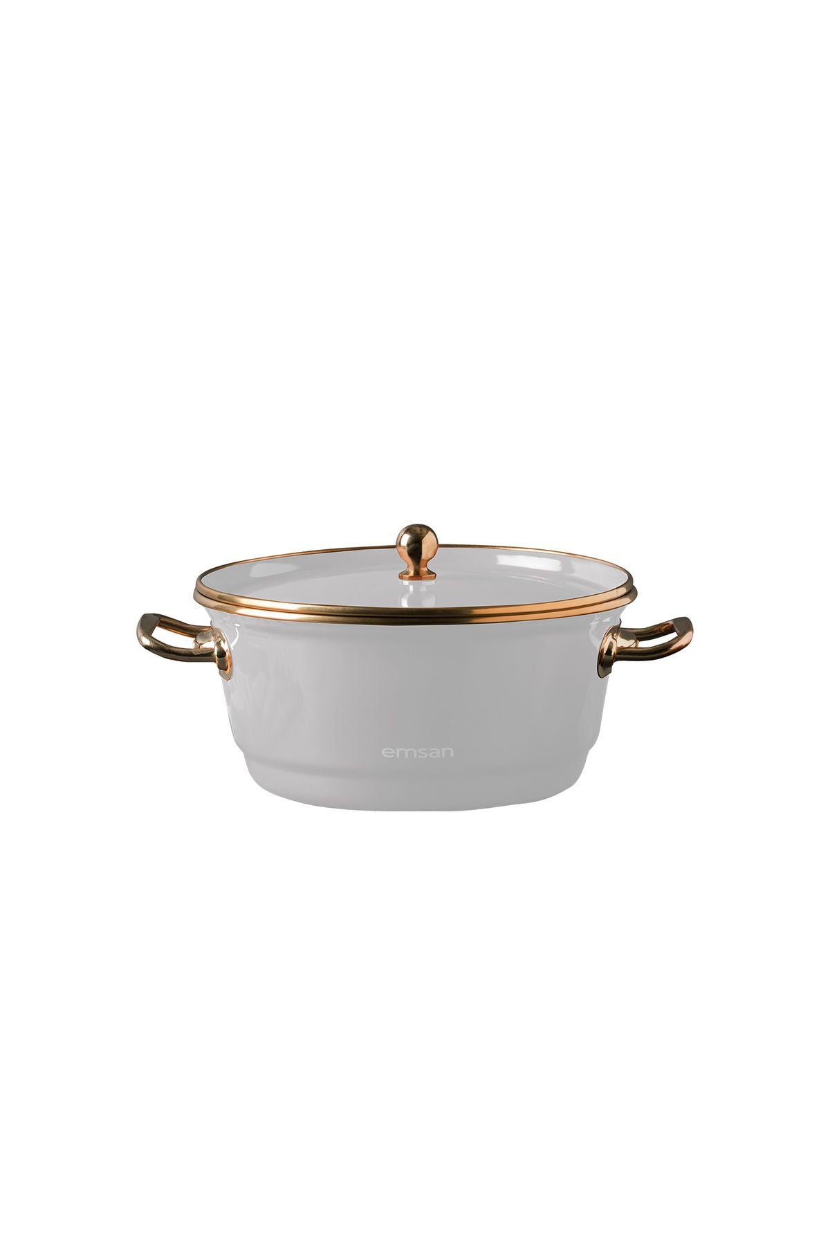 Troy Enamel Frying pot white 24 cm