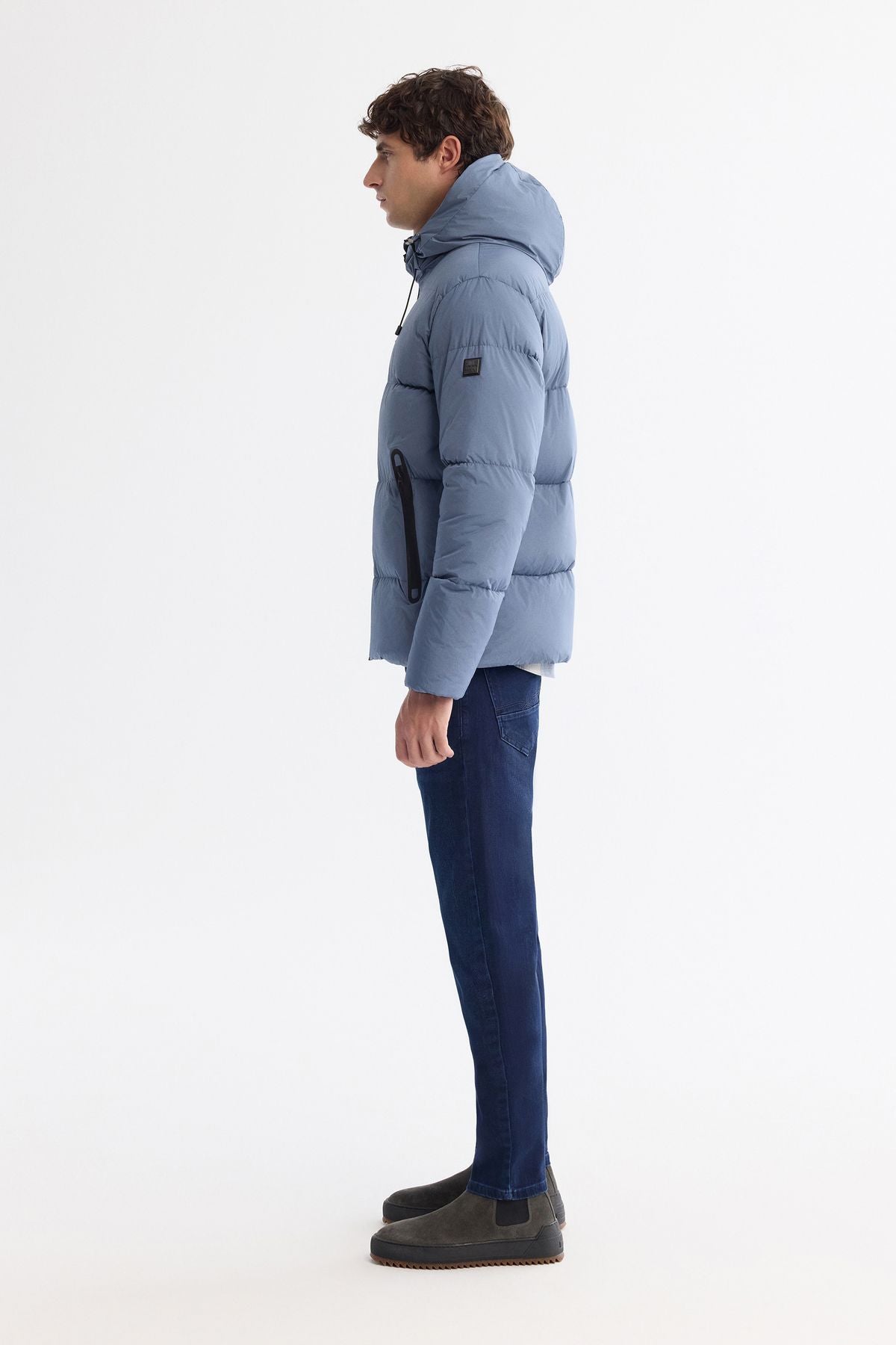 Men's Indigo Hopedwater Water Protector Windproof Inflatable Coat B006046
