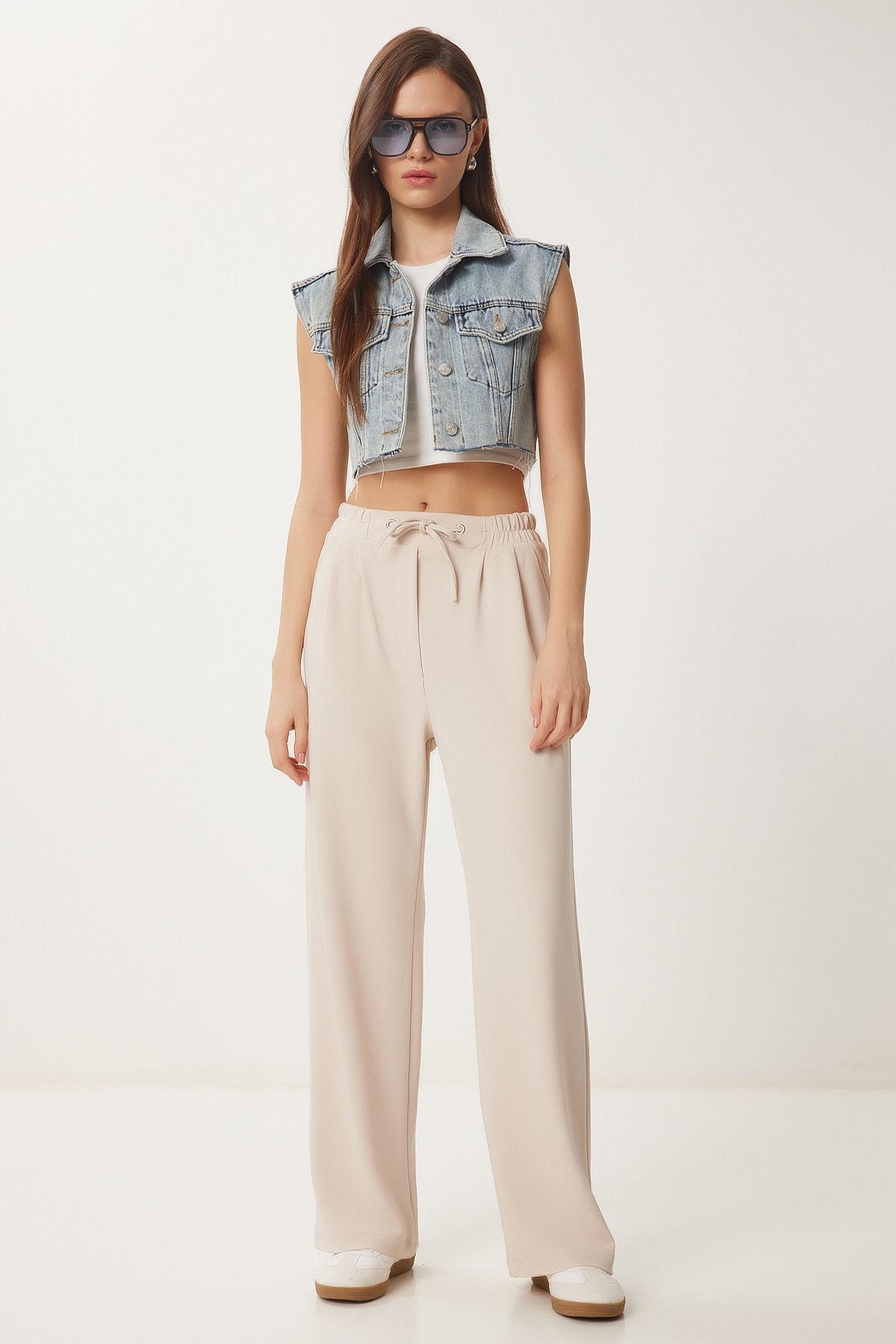Female cream plenty of trousers Rv00204