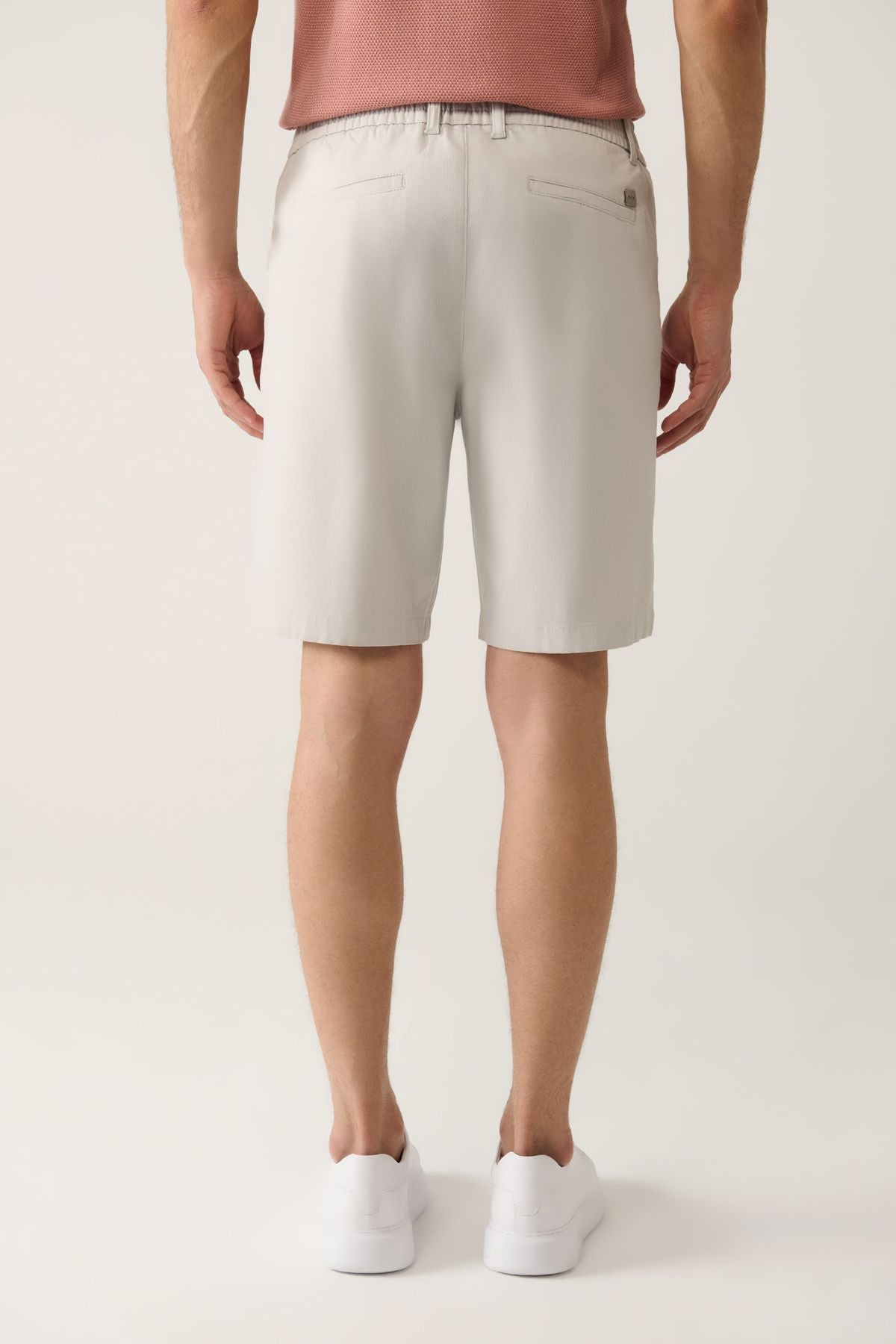 Men's Light Gray Waist with Soft Tushed Aspendos Short A41y3735