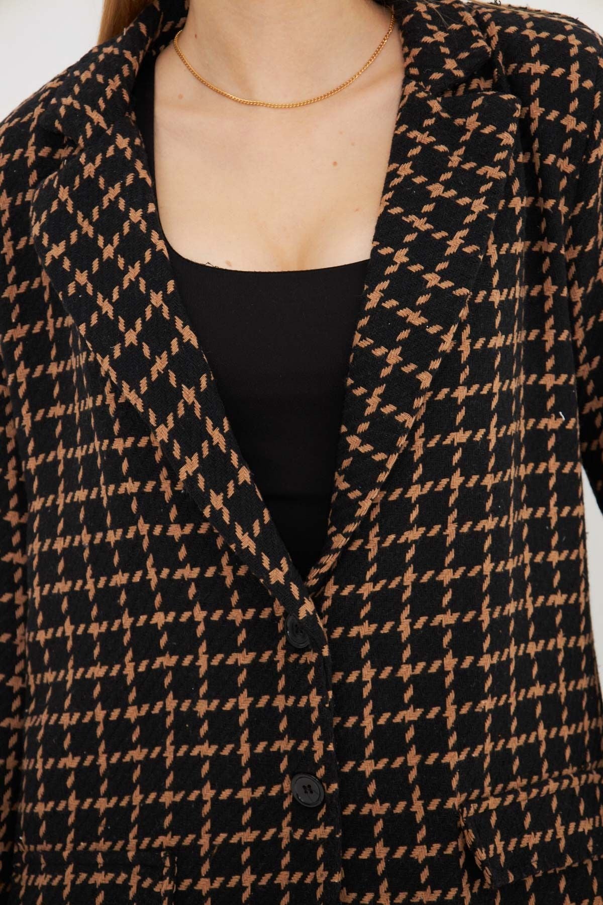 Female mink men's collar pocket lid with a homeland overwheeling jacket ARM-25K00106060