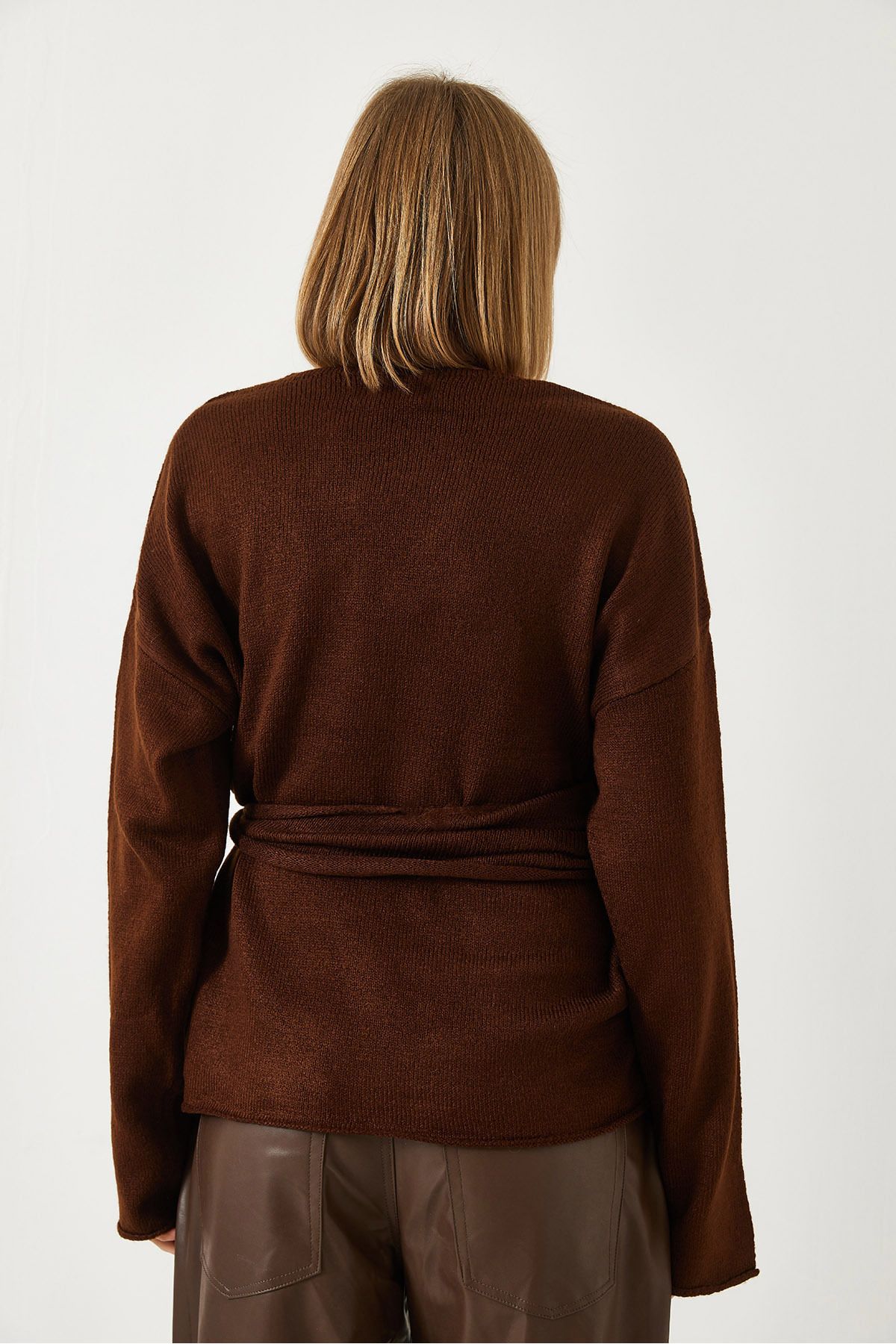 Women's side connecting knitwear sweater 241162 60261077