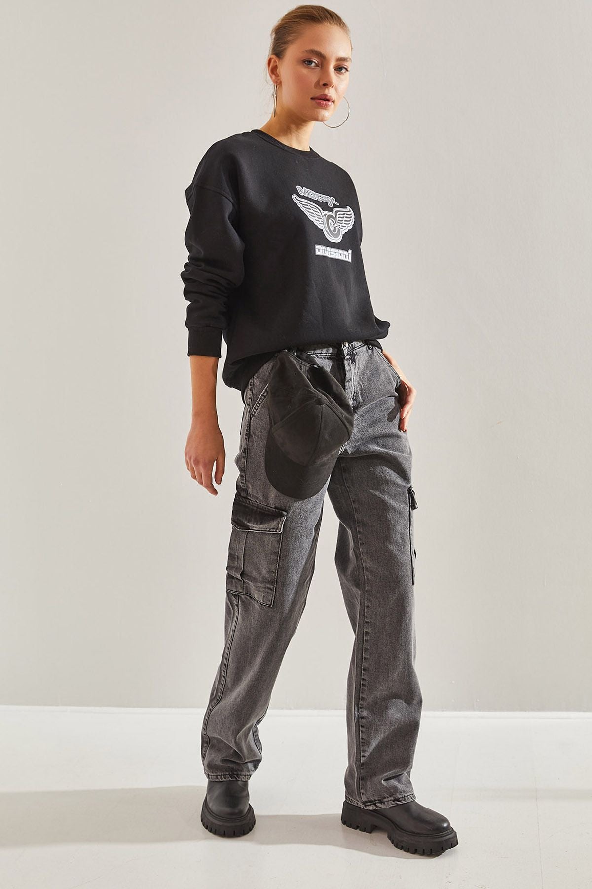 Palazzo Pants with Women's Cargo Pocket