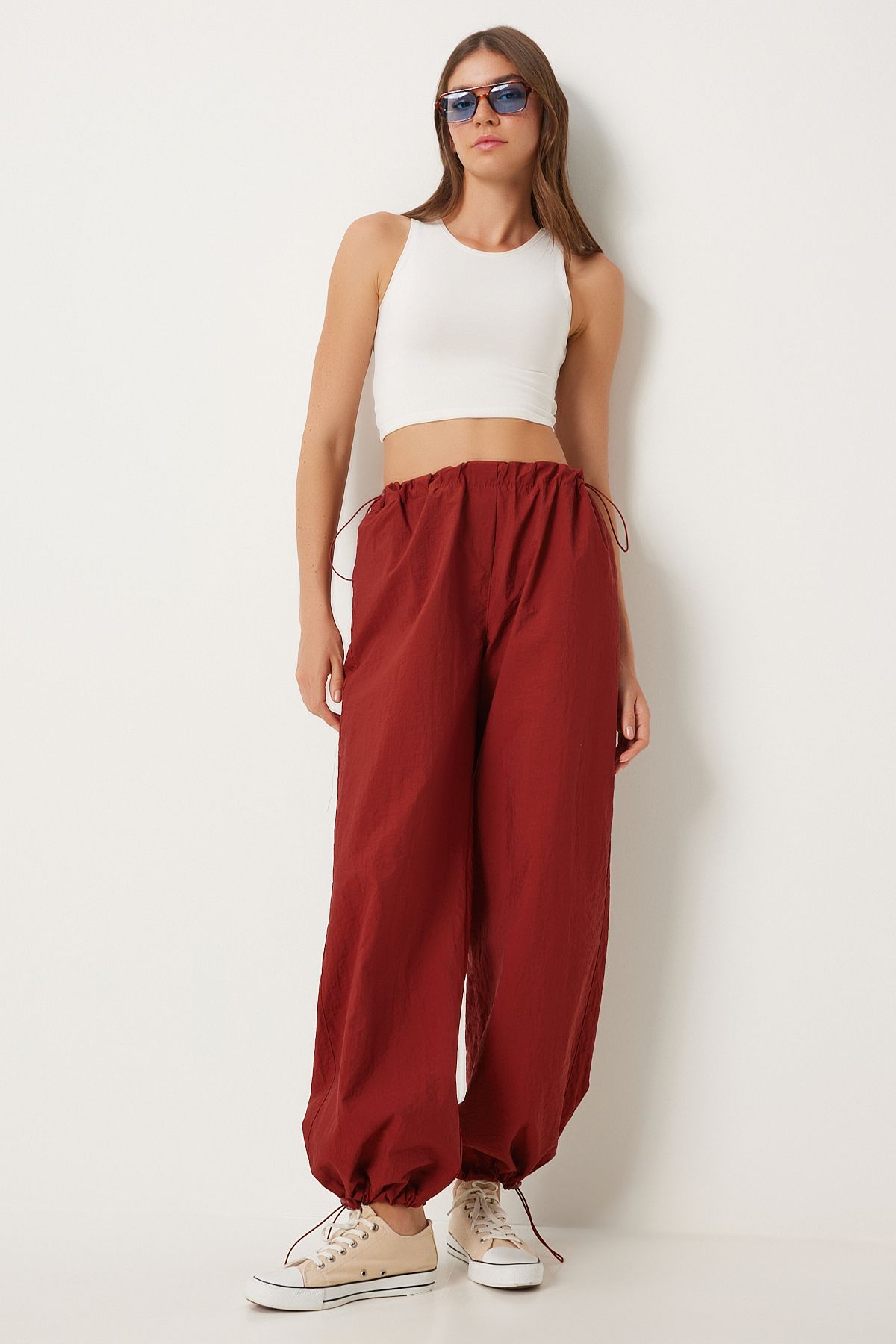 Female Tile Pocket Parachute Shalwar Pants FN03274