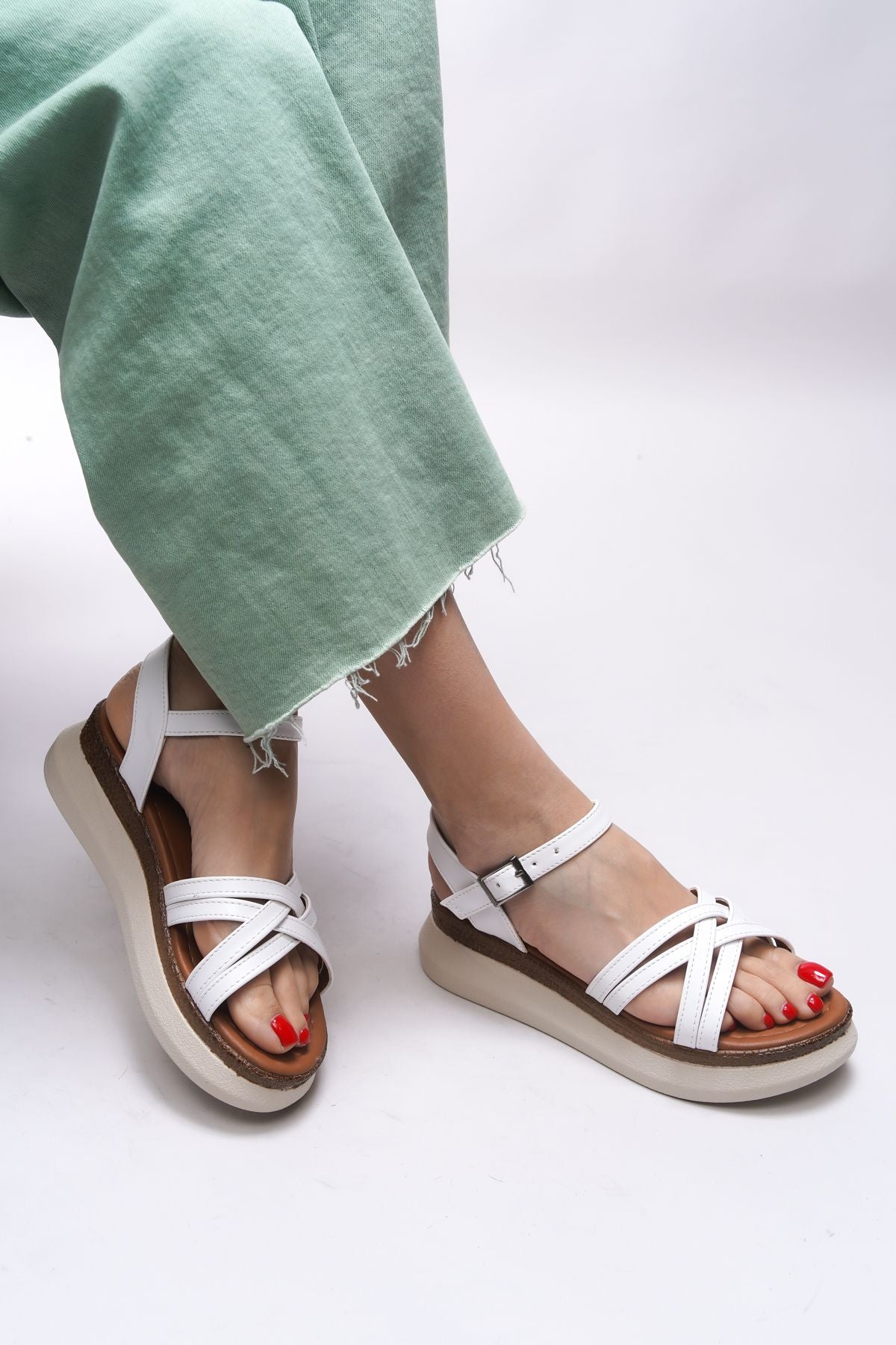 QuELARTHA WOMEN SANDALT 0012601 WHITE