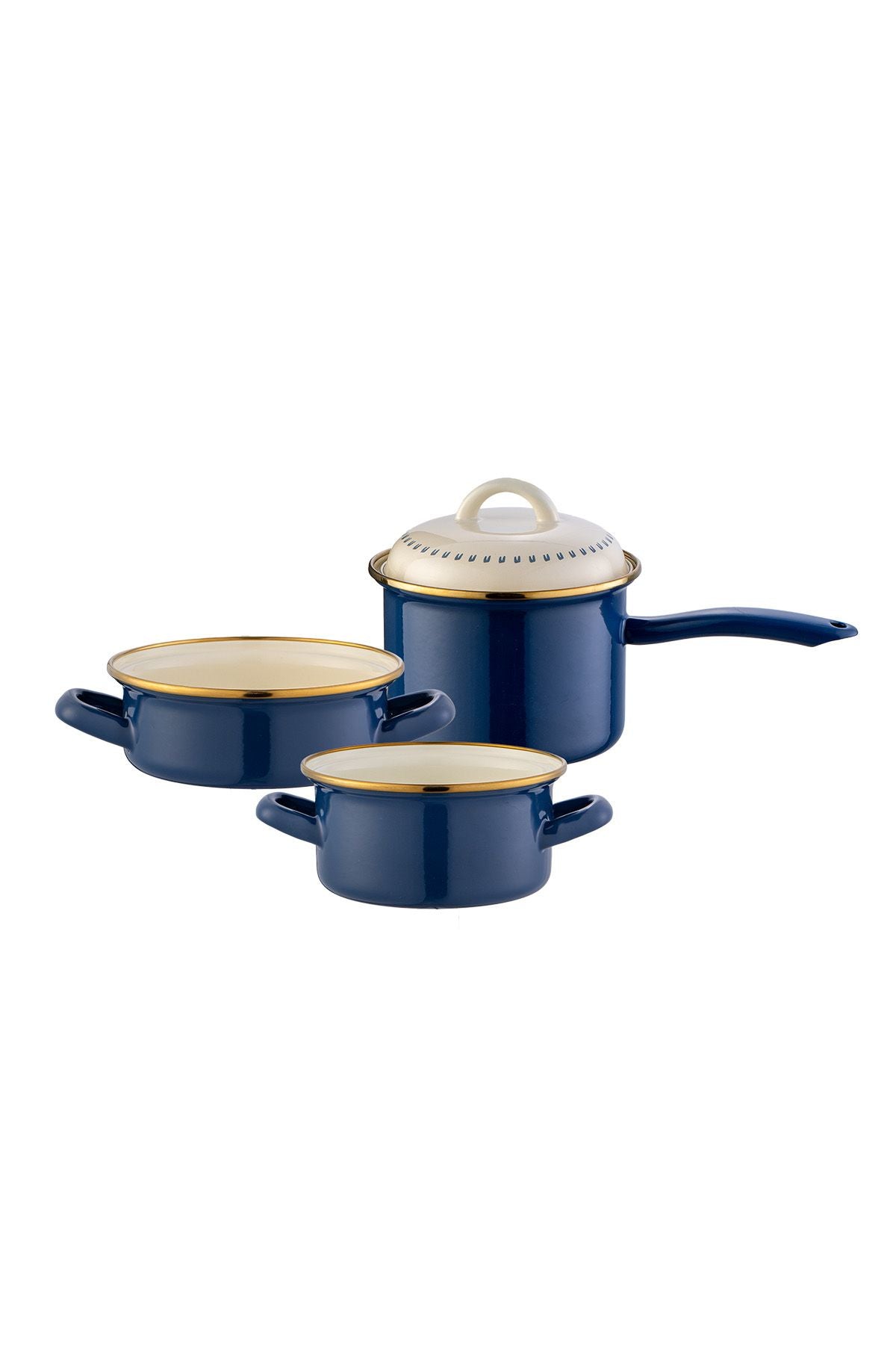 Tosca 14 Cm 3'lü Midi Set Indigo