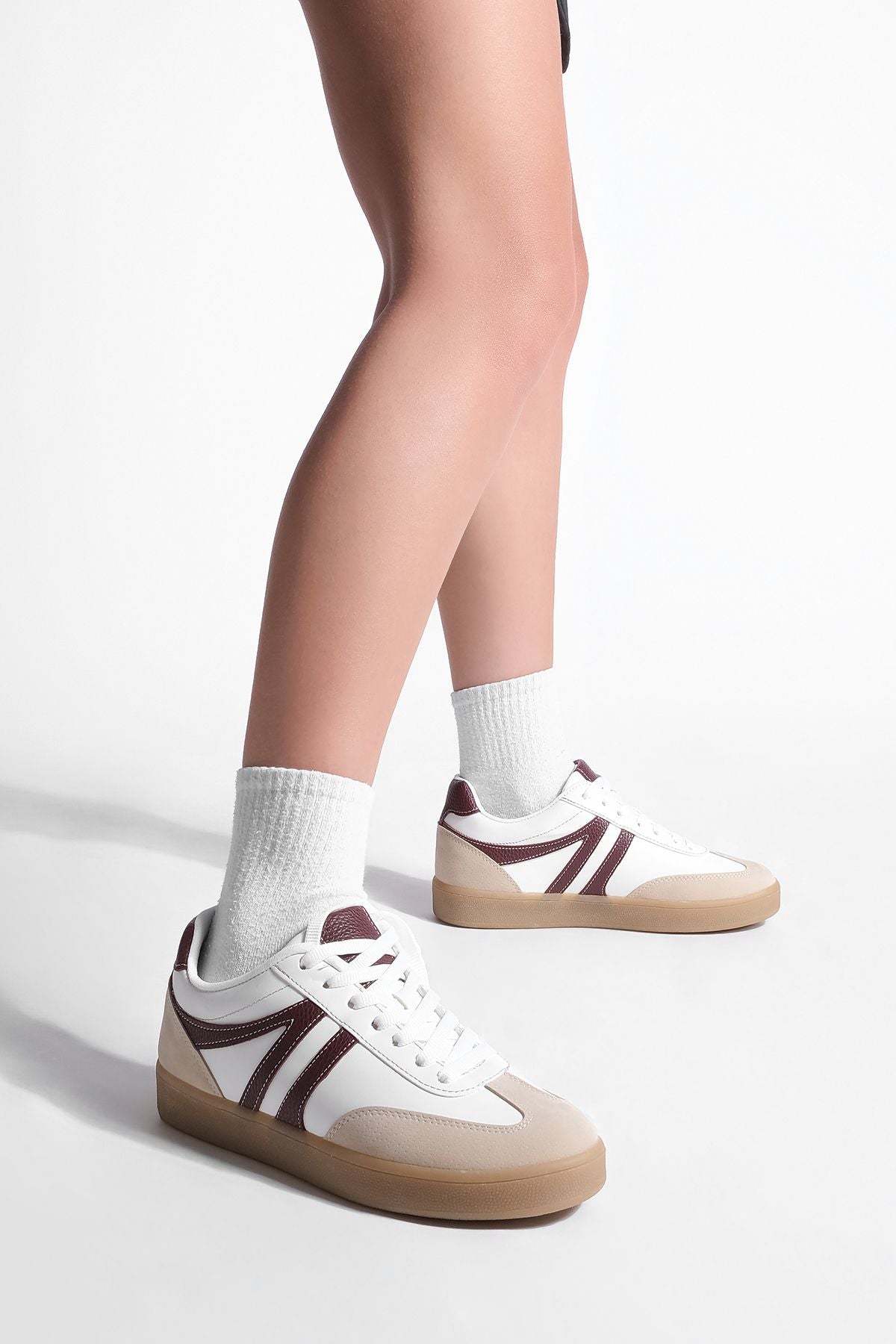 Women Sneaker Laccik Straight Base Snee Shoes CoLene Bordeaux