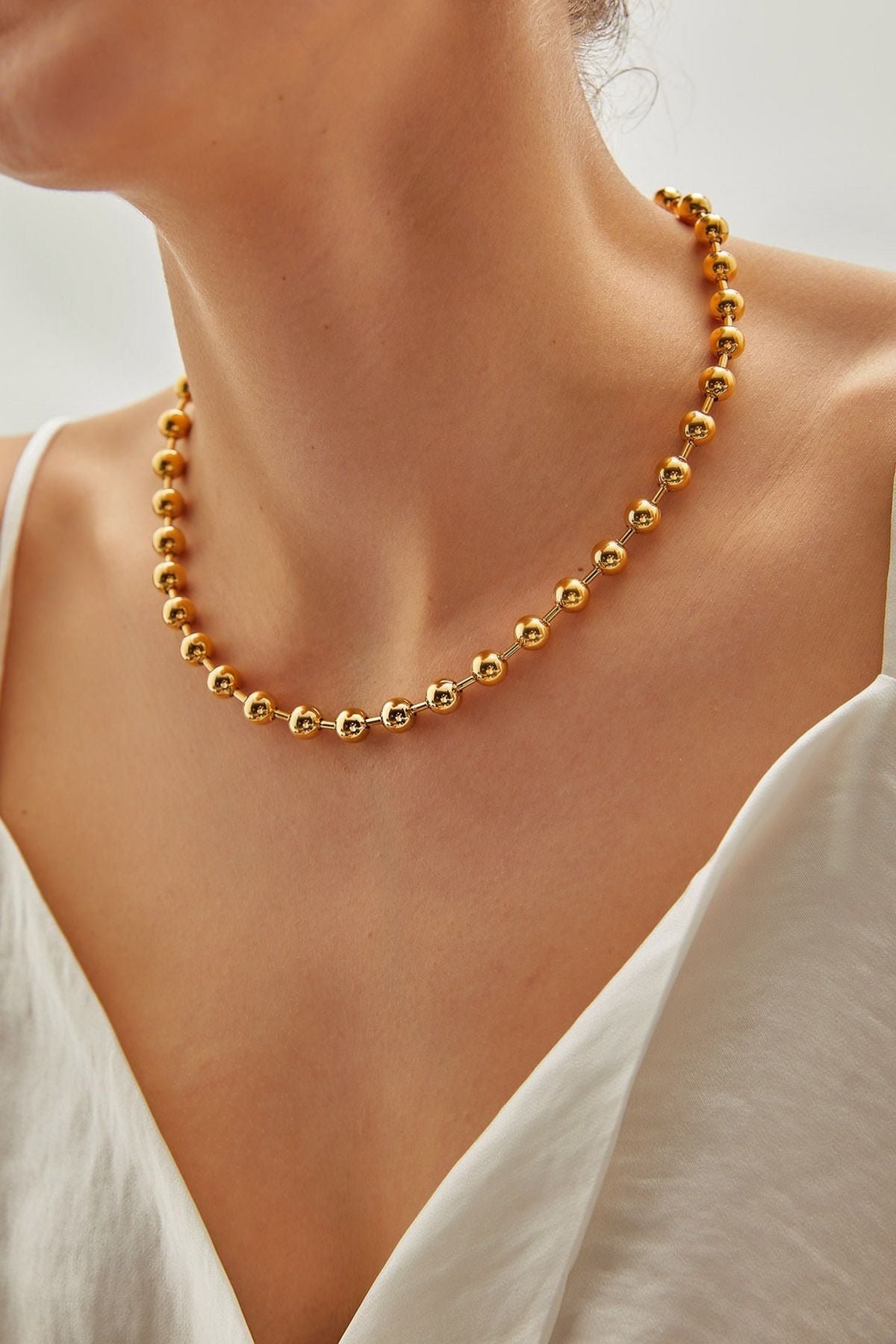 WOMEN'S Steel Ball Ball Necklace Axles