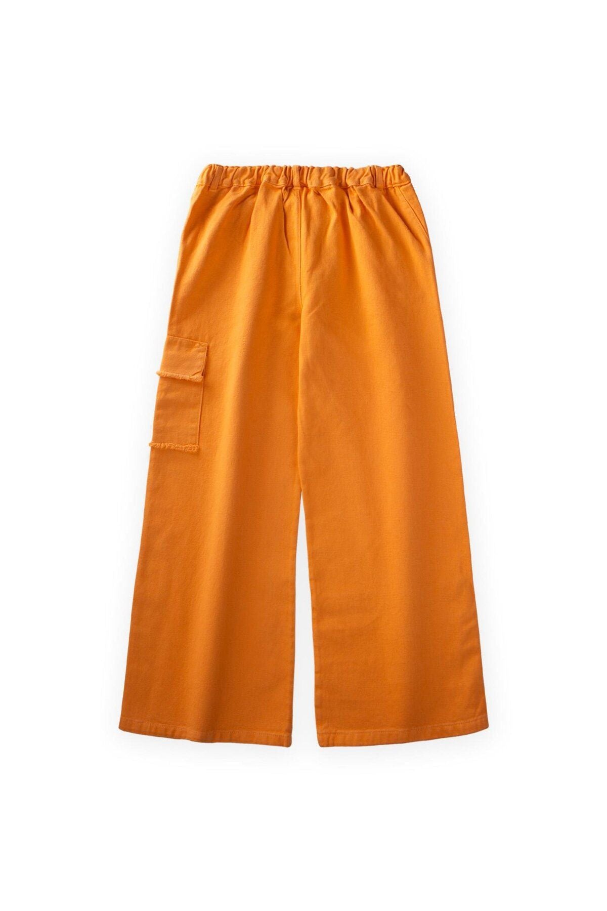 Trousers with Paçalı side pockets 3-9 years orange