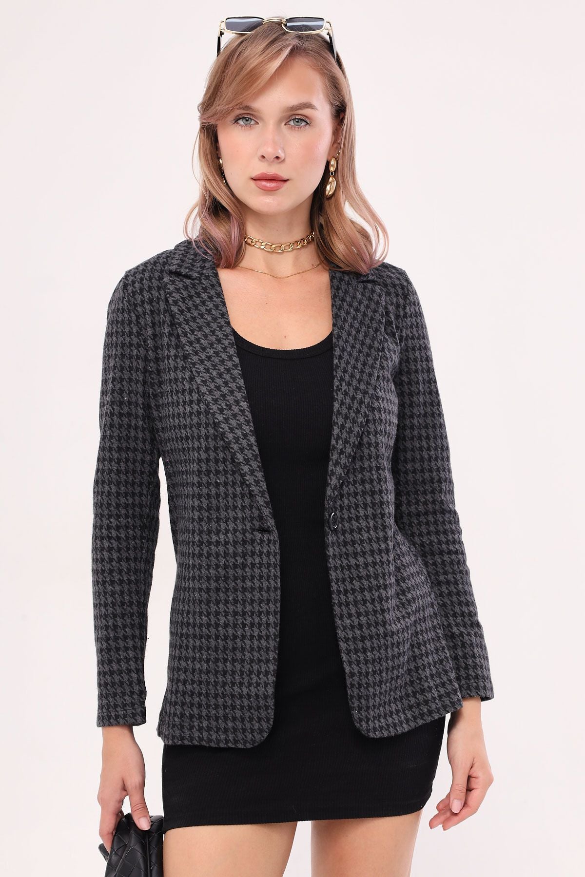 WOMEN'S SMOKE KAZAYA PATK SINGLE buttoned jacket ARM-20K001121