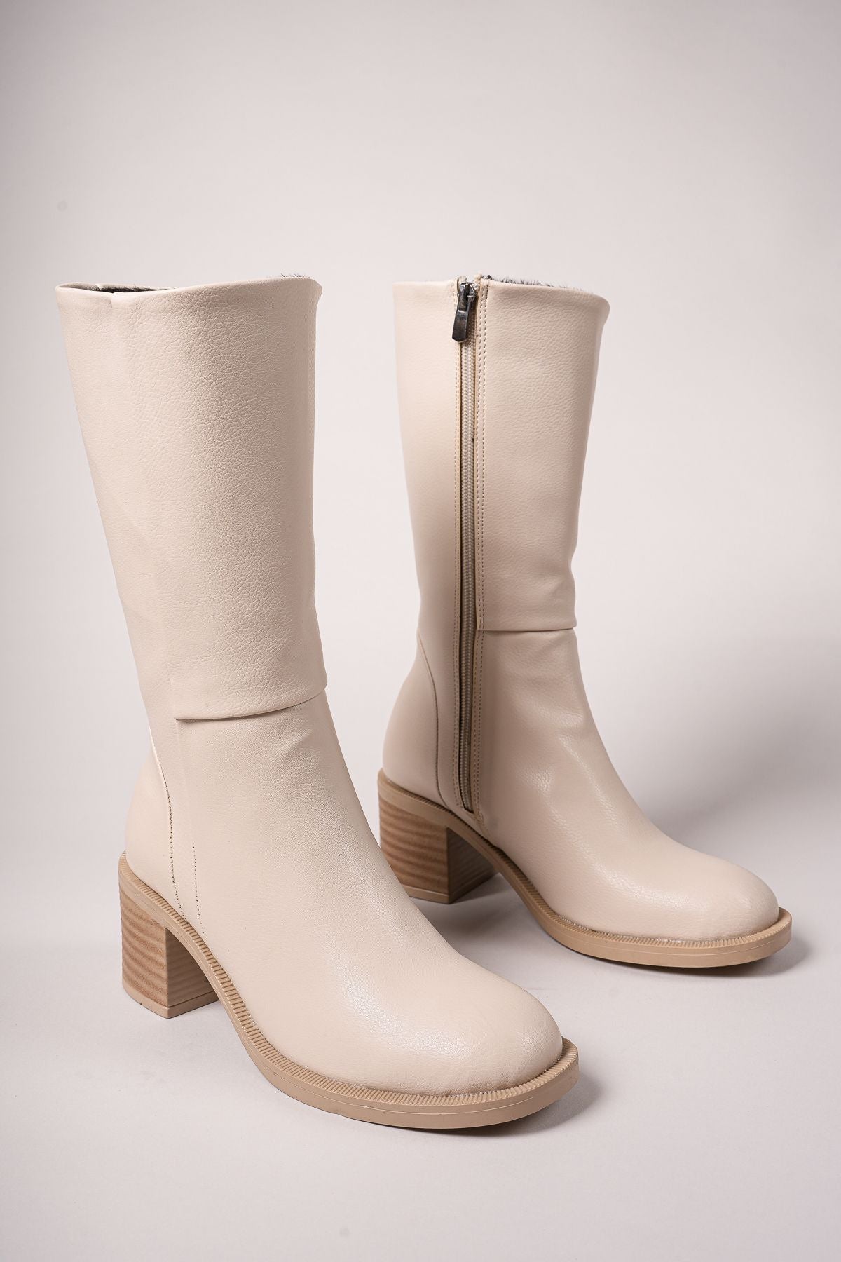 Secmodh Women's Boots 0012711 Beige Skin