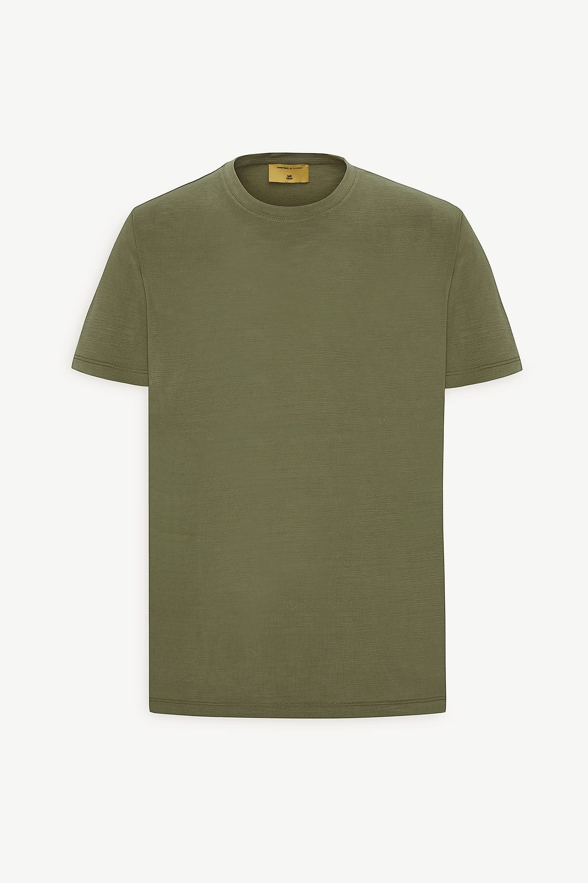 Men's Khaki Slim Fit Narrow Cut Bicycle Bike T -shirt