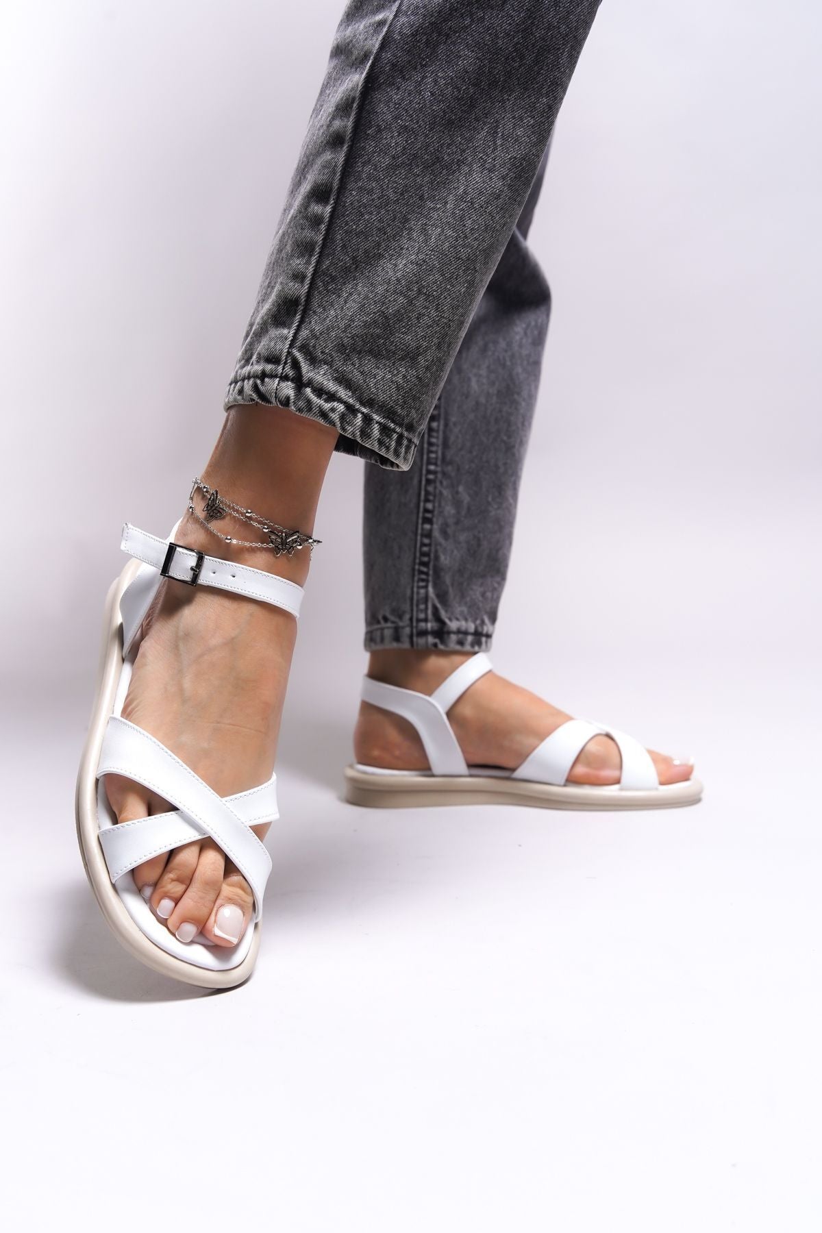Purlogih Women's Sandals 0012103 White