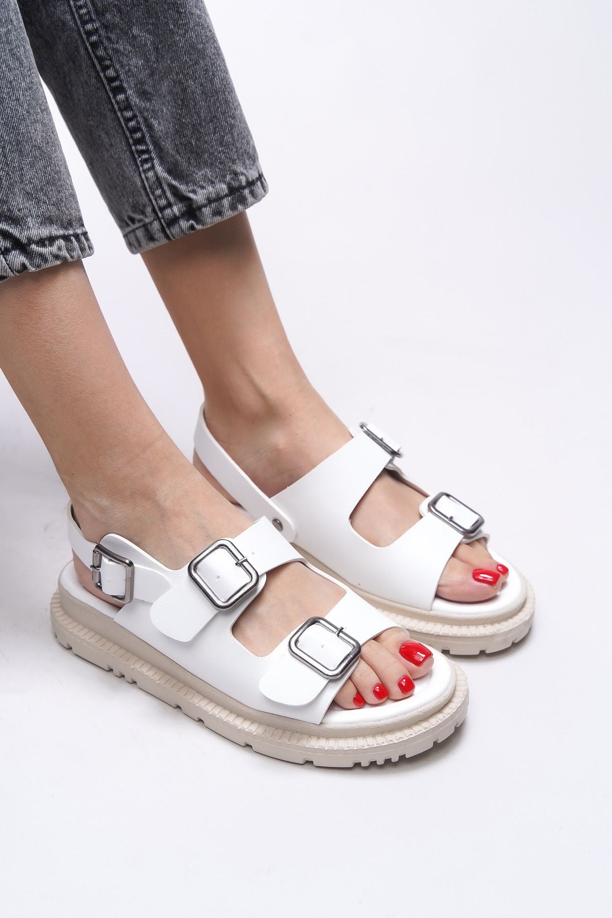 Heillynna Women's Sandals 0012301 White Skin