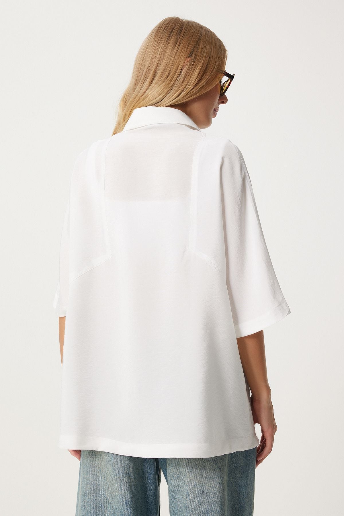 WOMEN ECRU BY LIGHT LIGHT Transparent Ayrrin Shirt WF00084