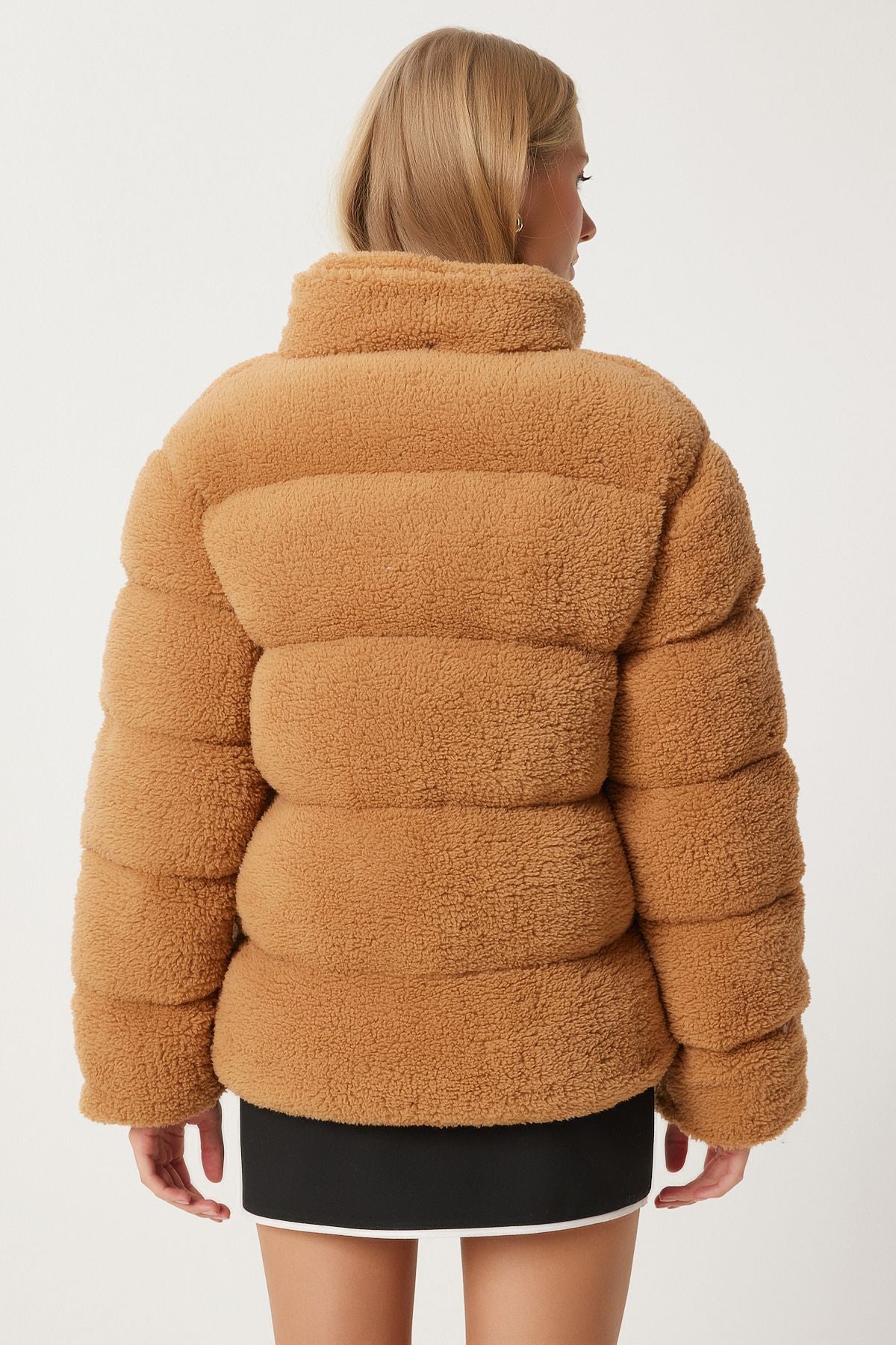 WOMEN'S Taba upright collar plush swelling coat QA00002