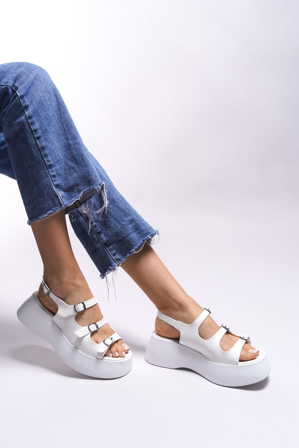 Osyflion Woman Sandals 0012807 White Skin