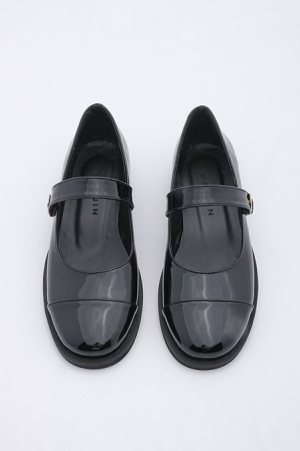 Woman Loafer Calcar Daily Shoes Valsey Black Patent Leather