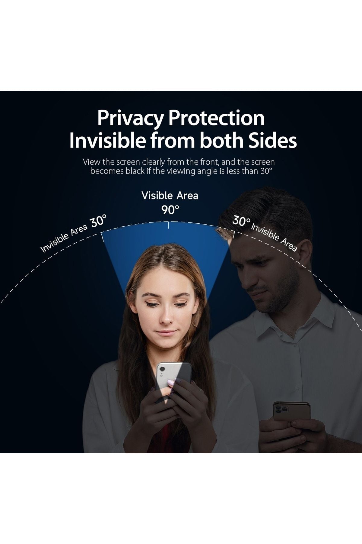 Iphone 15 Pro Compatible Cam Privacy Ghost Full Covering Screen Protector