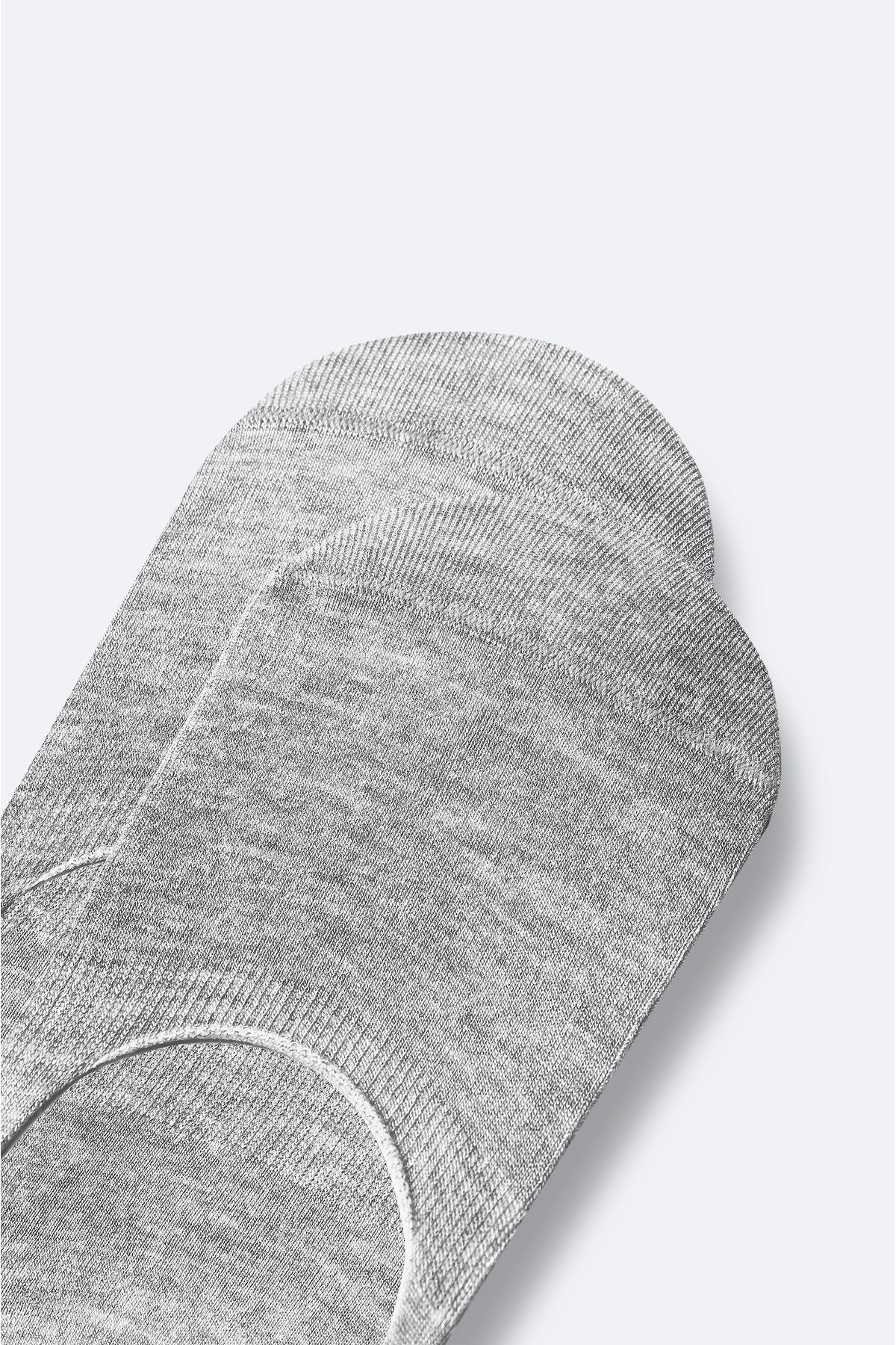 Men's Gray Cotton Ballet Socks B008557