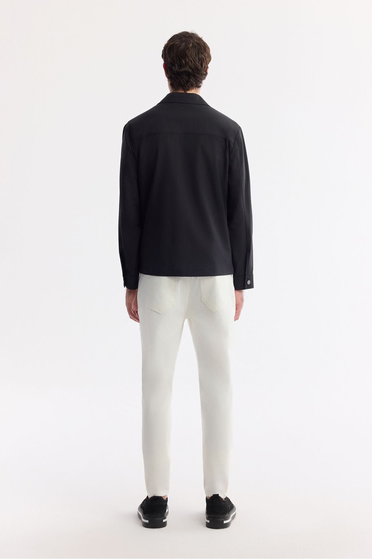 Men's black mono collar lid technical fabric Mont A51y6051