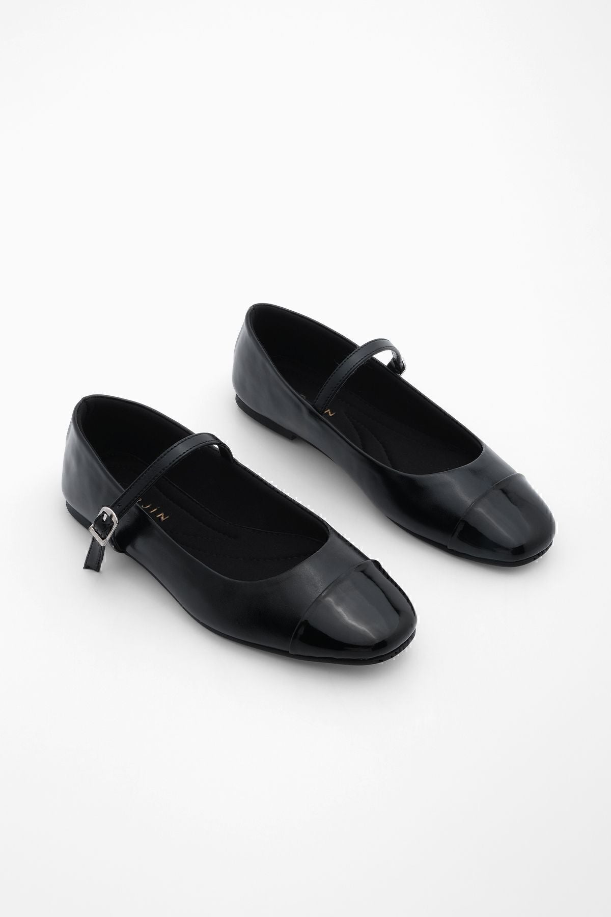 Female Baretli Flat Shoes Mary Jane Losep Black