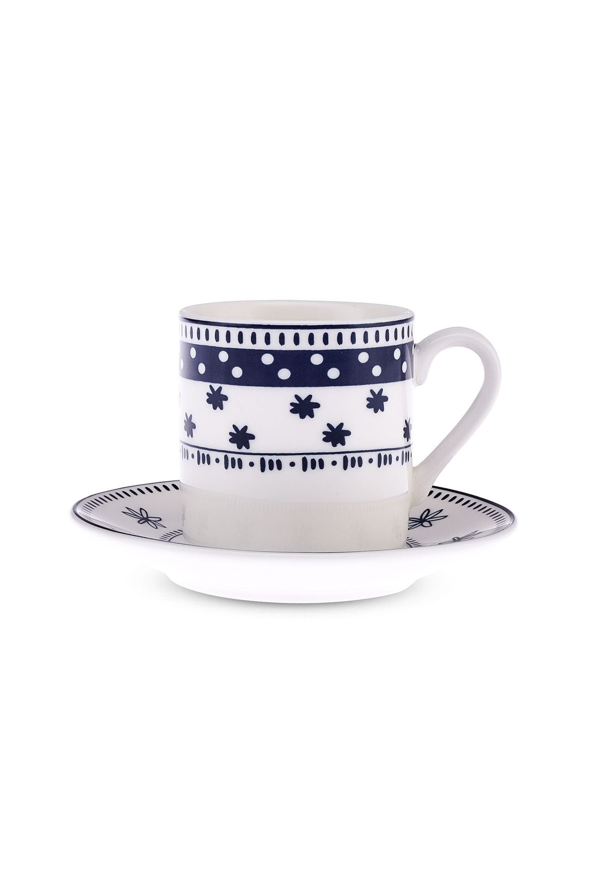 Ethnic Mix New Bone for 6 people coffee cup set 90 ml