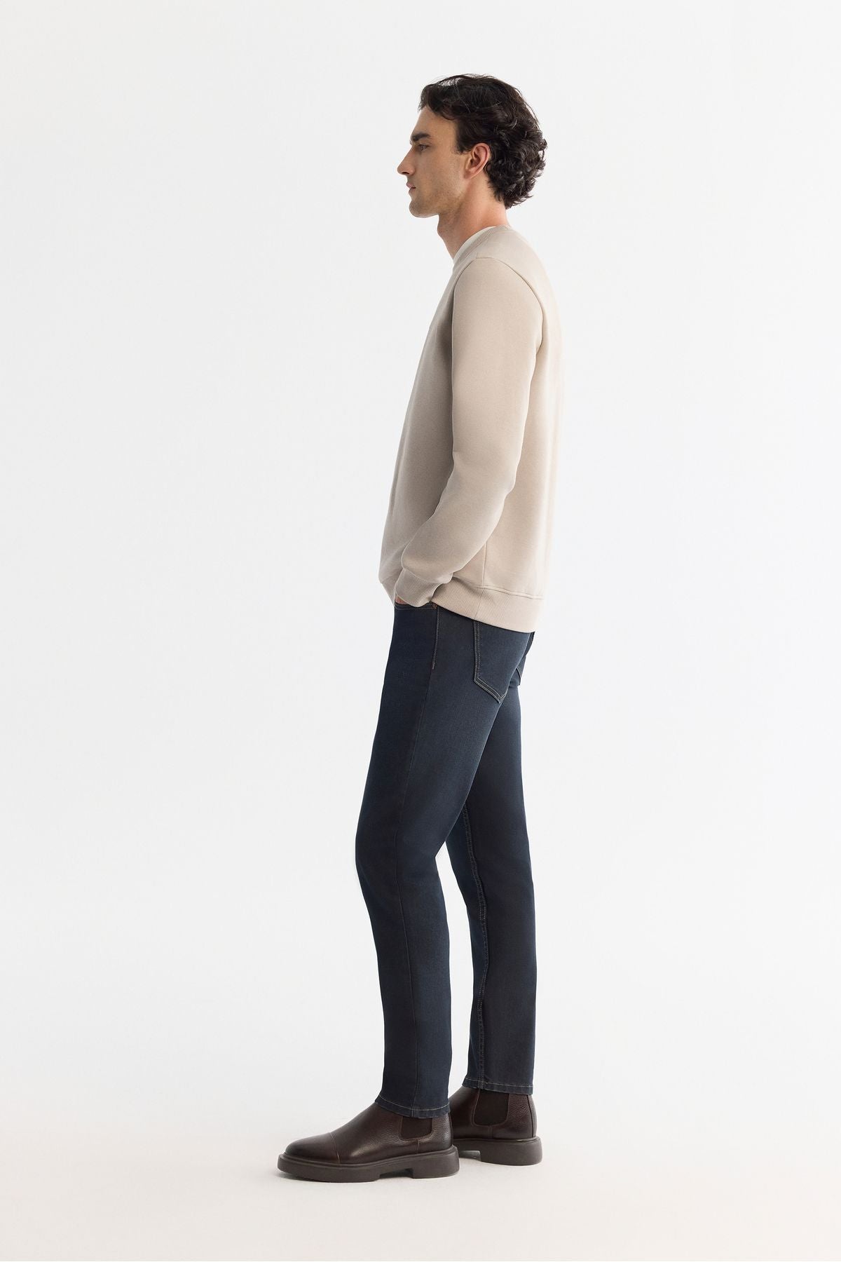 Men's Stone Cycling Collar Sweatshirt B001033